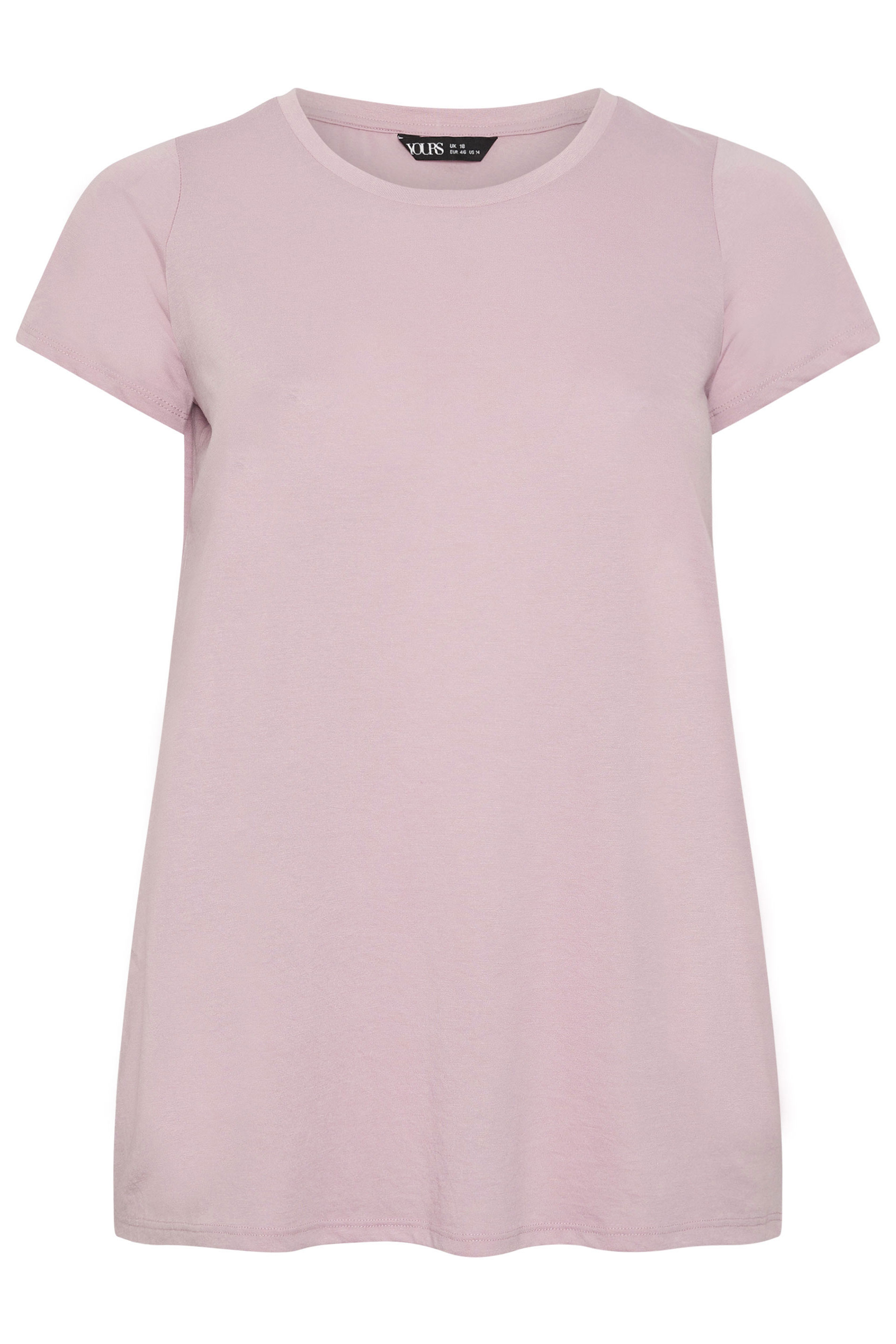 YOURS 2 PACK Plus Size Green & Pink Short Sleeve Core T-Shirts | Yours Clothing 10