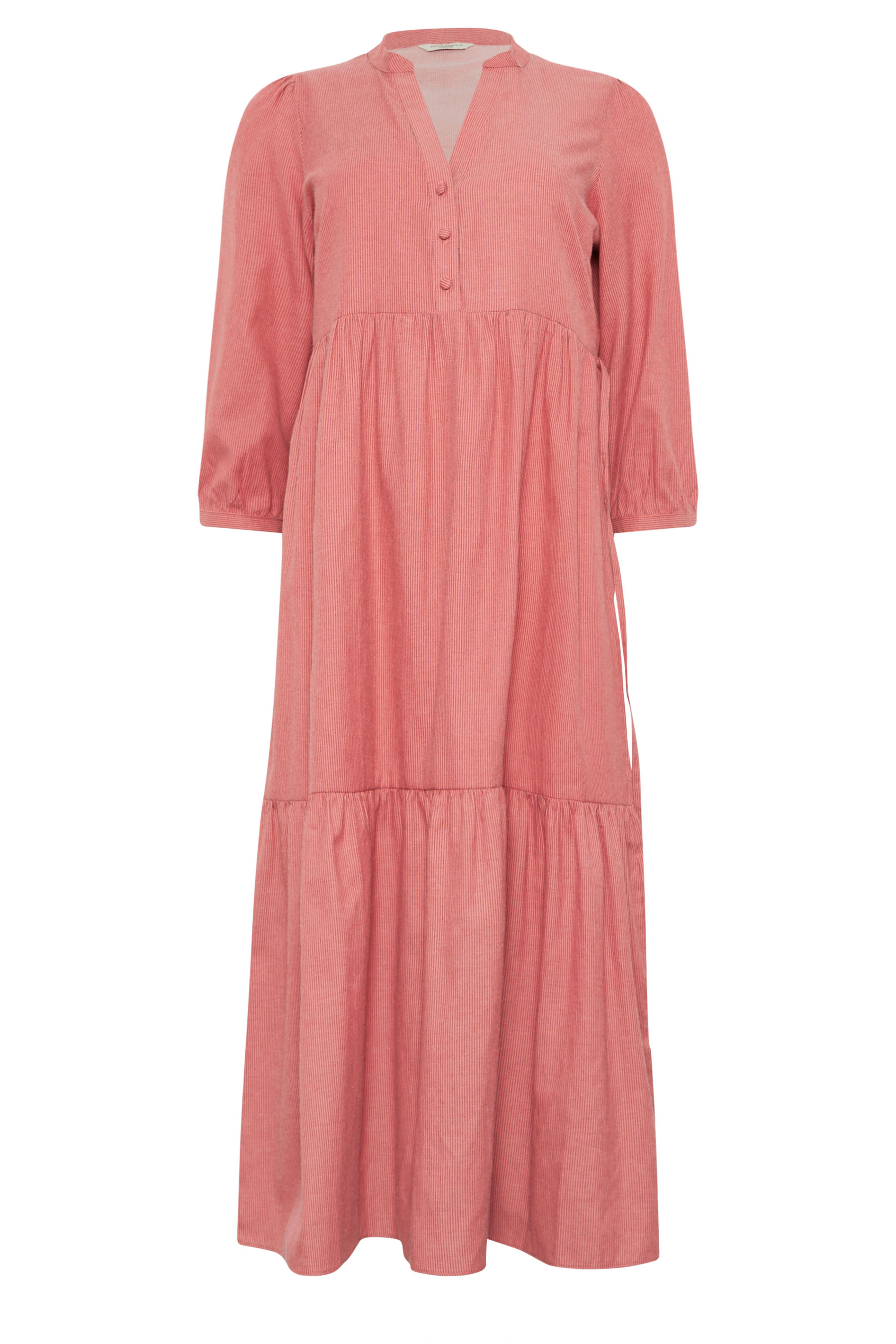 M&Co Orange Fine Stripe Tiered Maxi Dress | M&Co 5