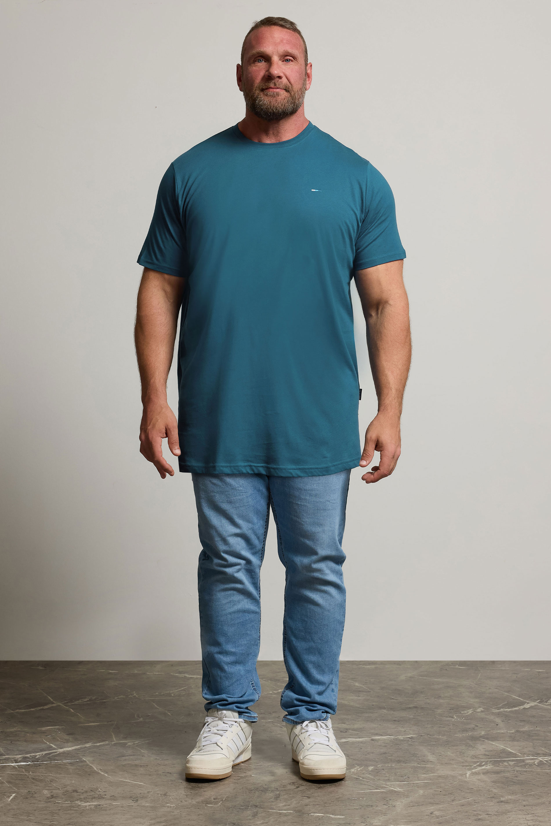 BadRhino Big & Tall Ocean Blue Extra Long Core T-Shirt | BadRhino 1
