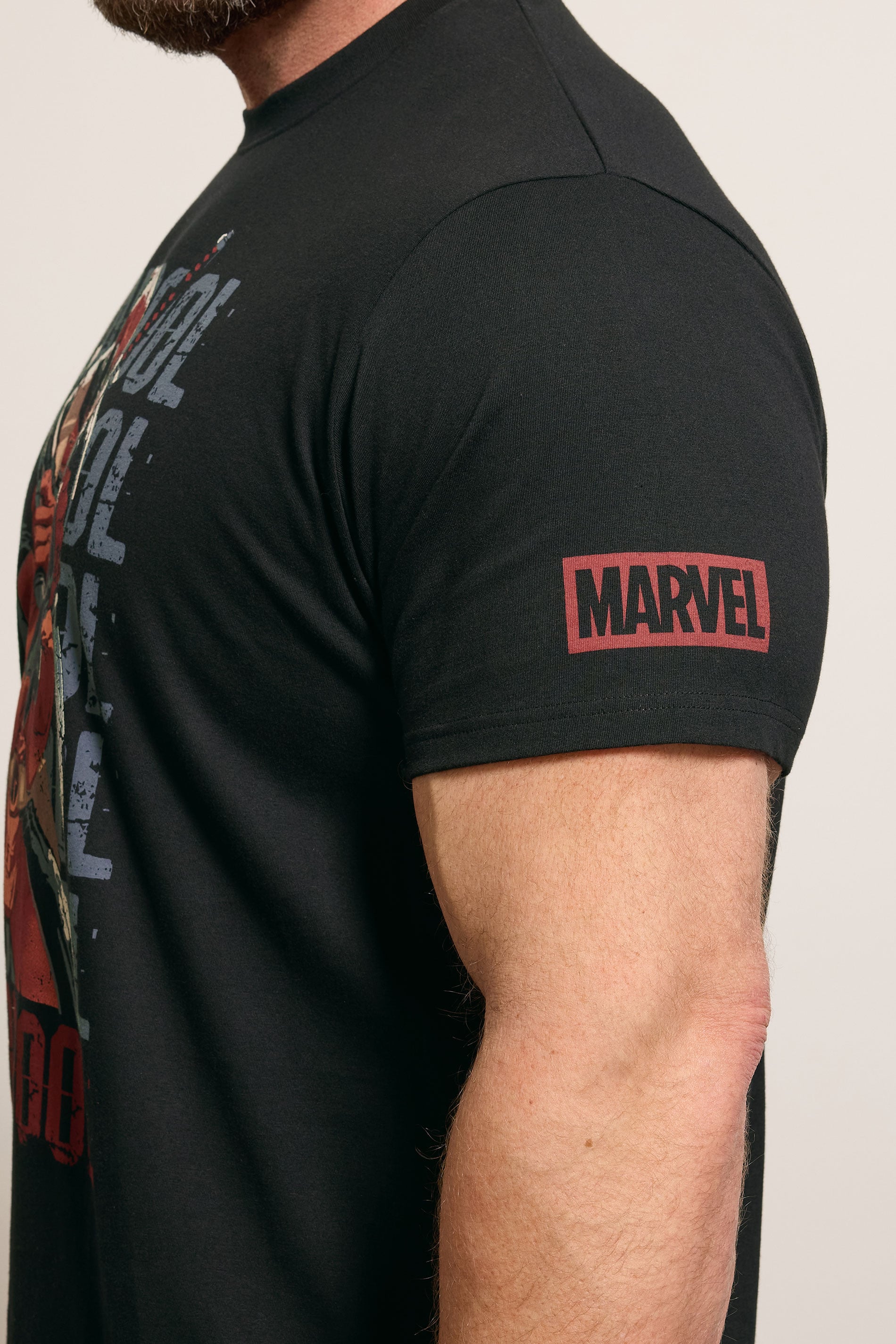 BadRhino Big & Tall Black Deadpool Graphic T-Shirt | BadRhino 5