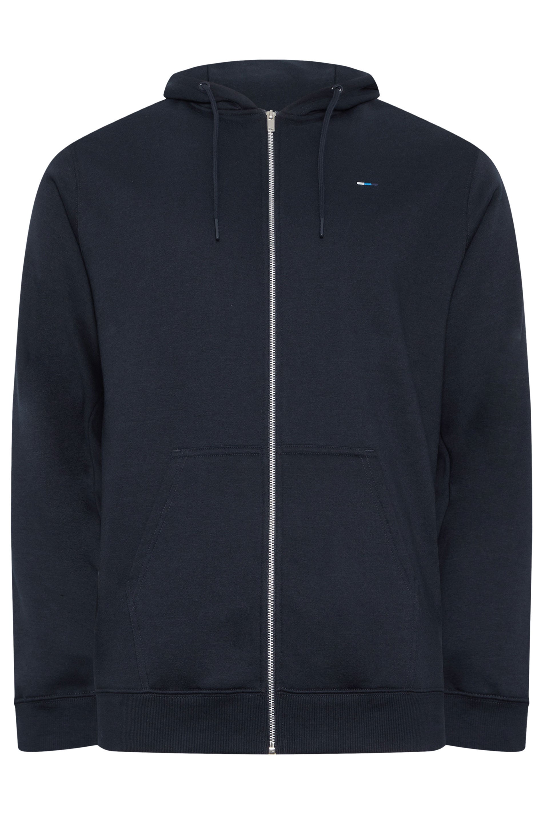 BadRhino Big & Tall Navy Blue Zip Through Hoodie | BadRhino  6