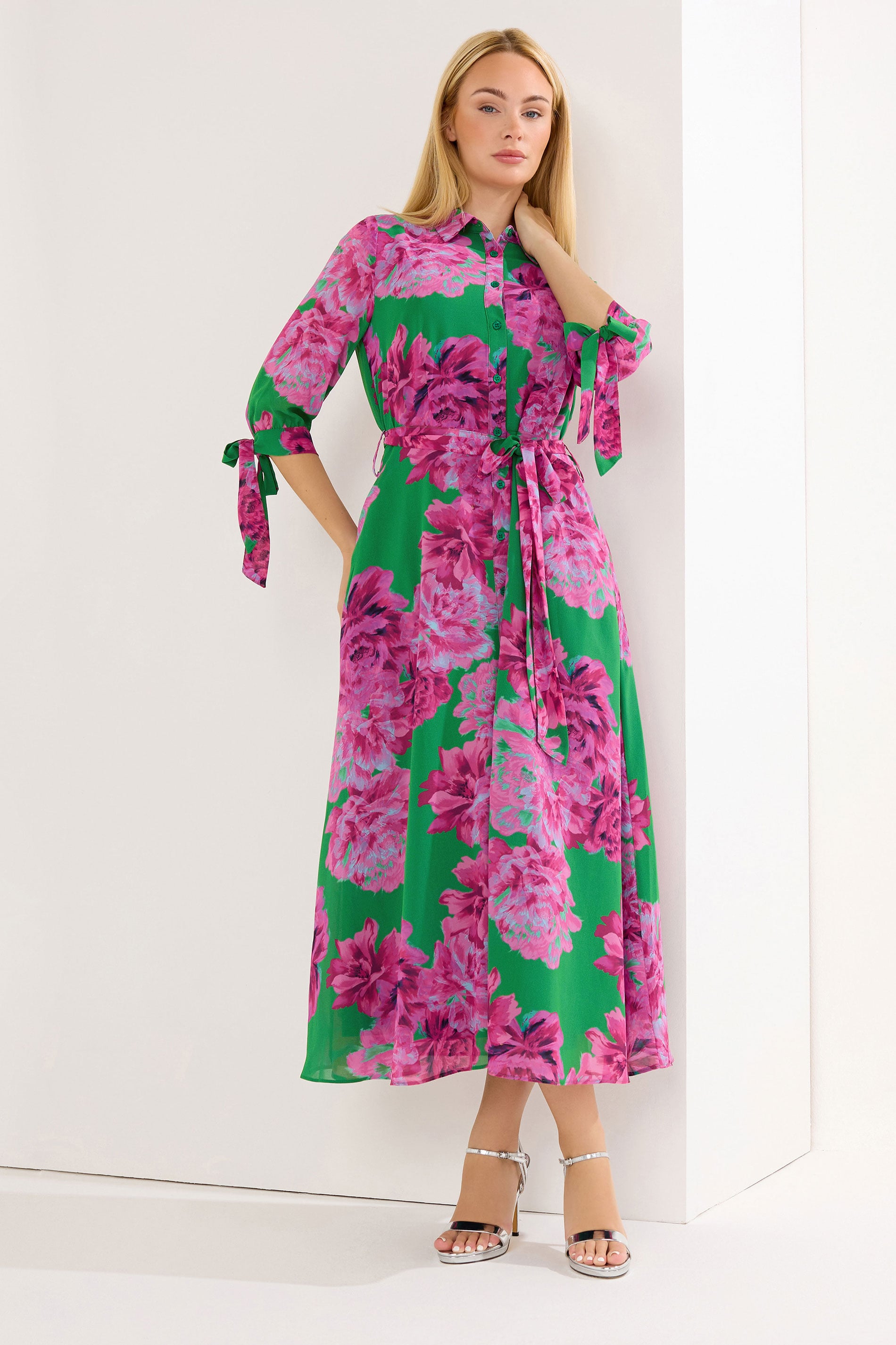 STAR Green Floral Shirt Dress | StarByJM 1
