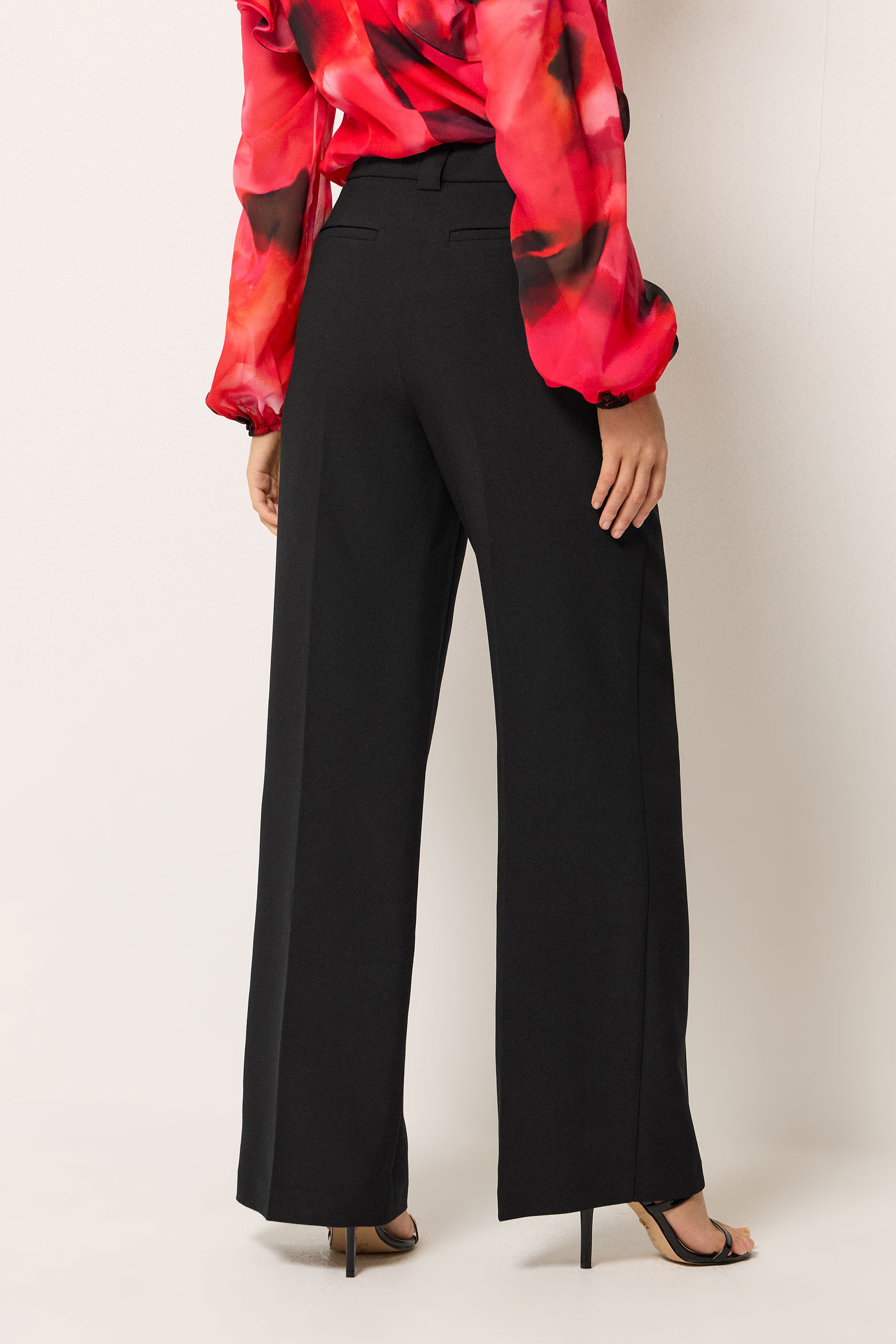 STAR Black Tailored Wide Leg Trousers | StarByJM 2