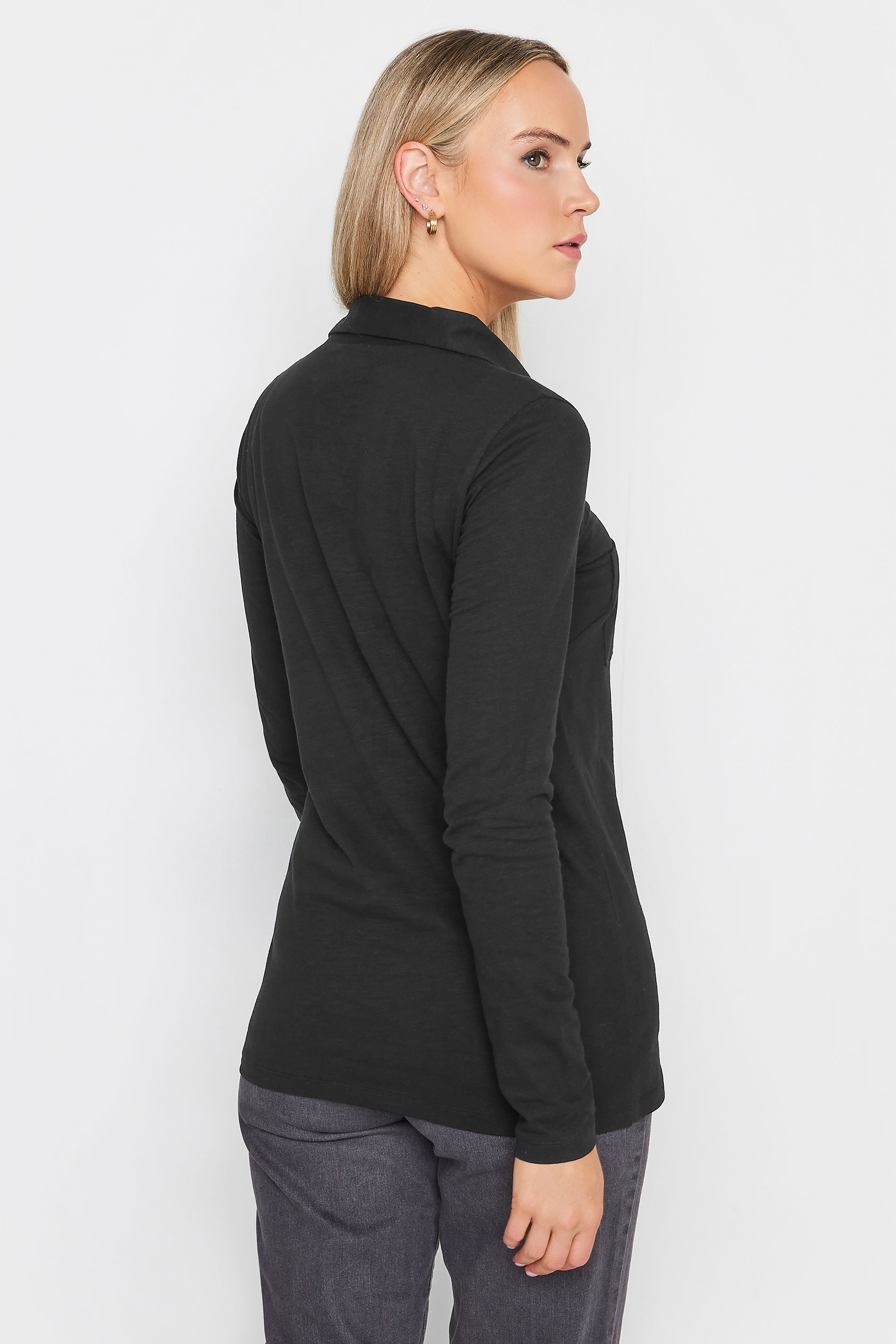 LTS Tall Women's Black Cotton Shirt | Long Tall Sally 3