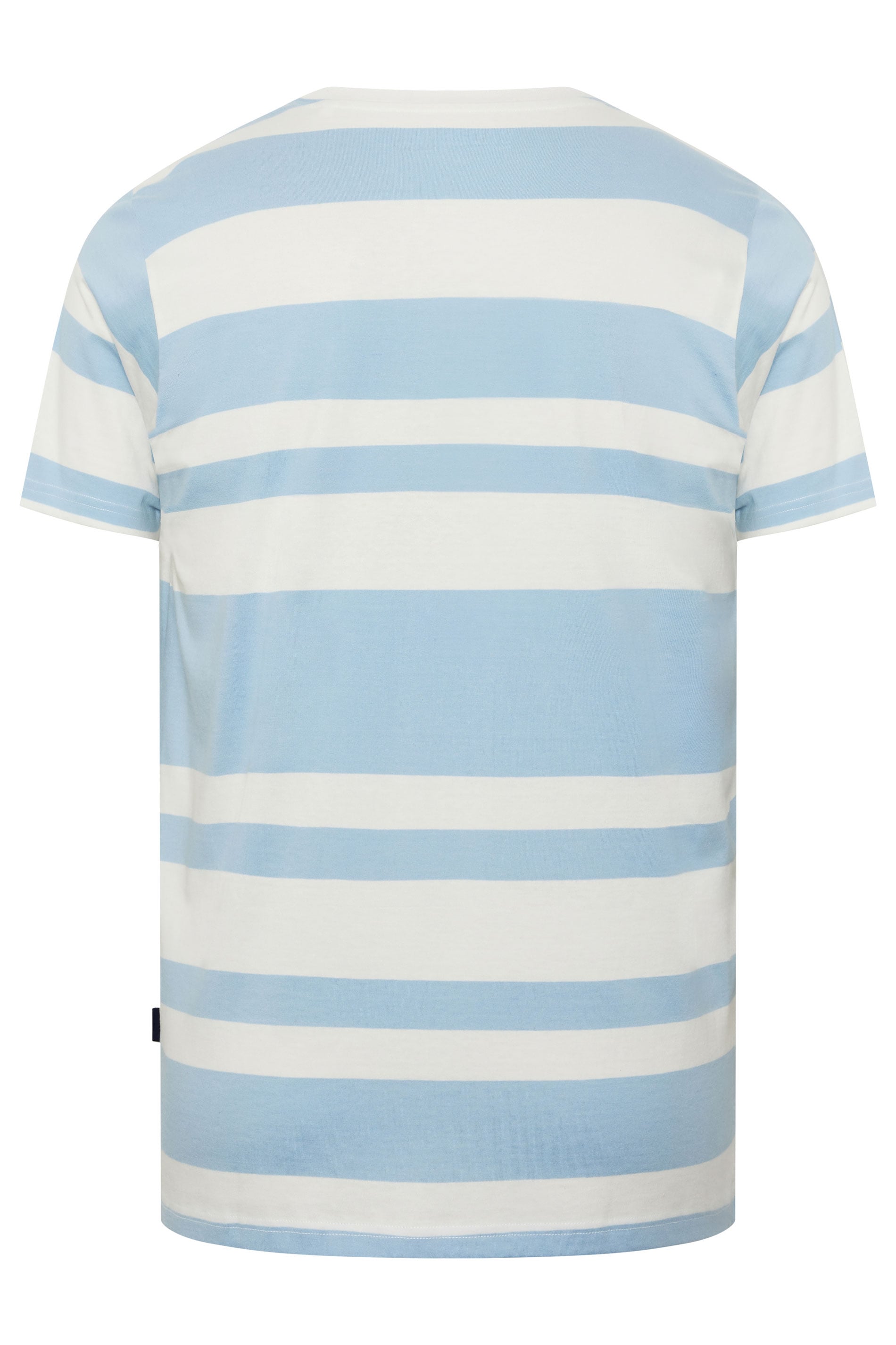 BadRhino Big & Tall Baby Blue Extra Long Stripe T-Shirt | BadRhino 6