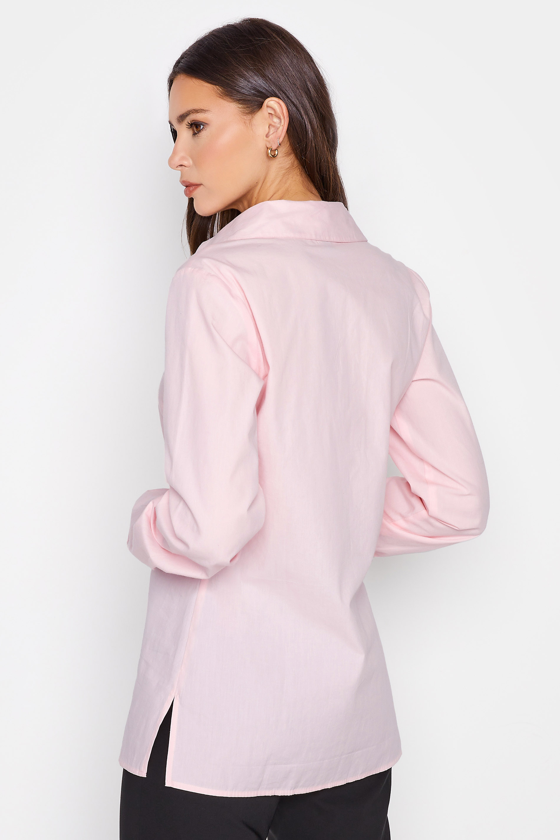 LTS Tall Women's Hot Pink Oversized Cotton Shirt