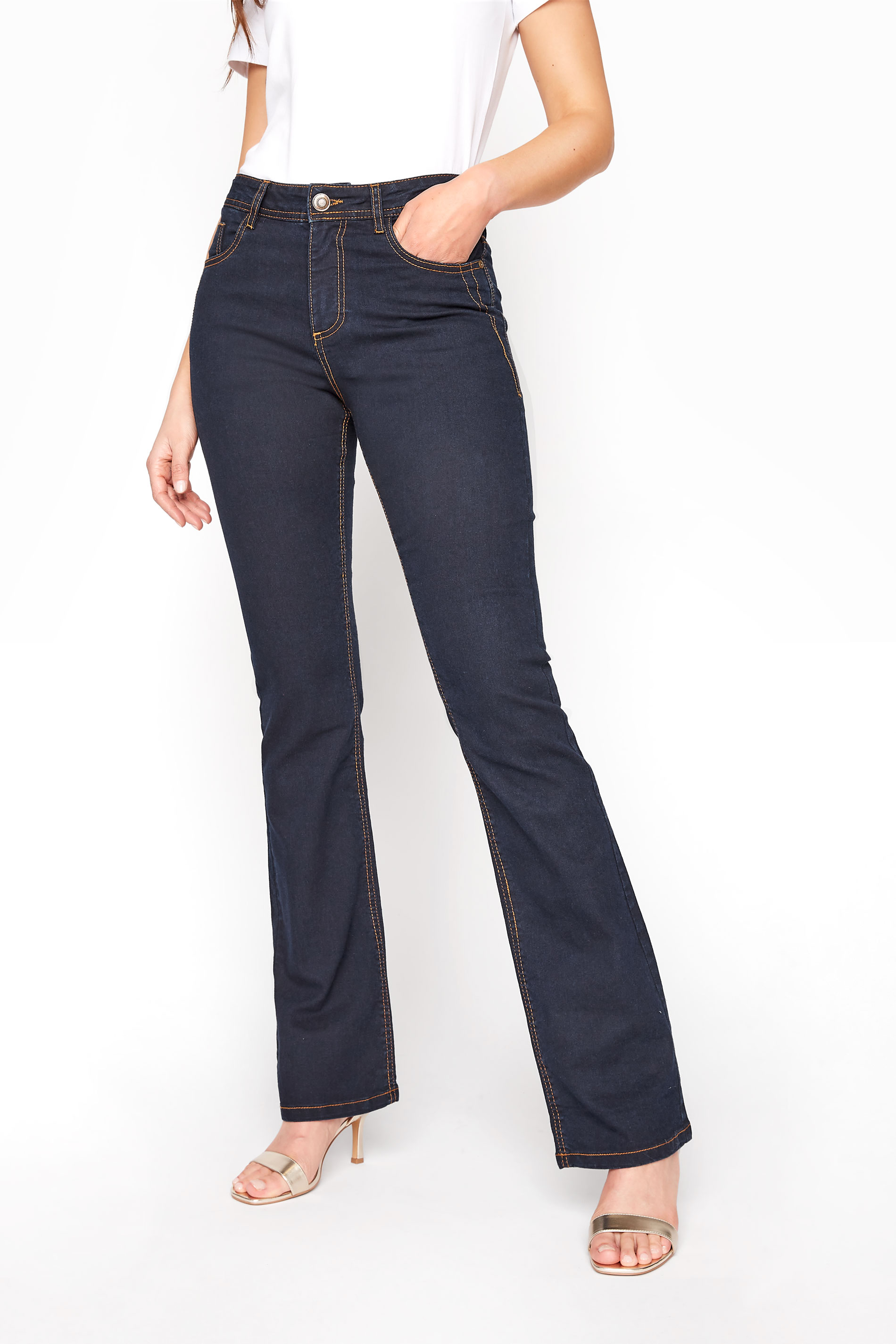 LTS Tall Indigo Blue ISLA Bootcut Jeans 1