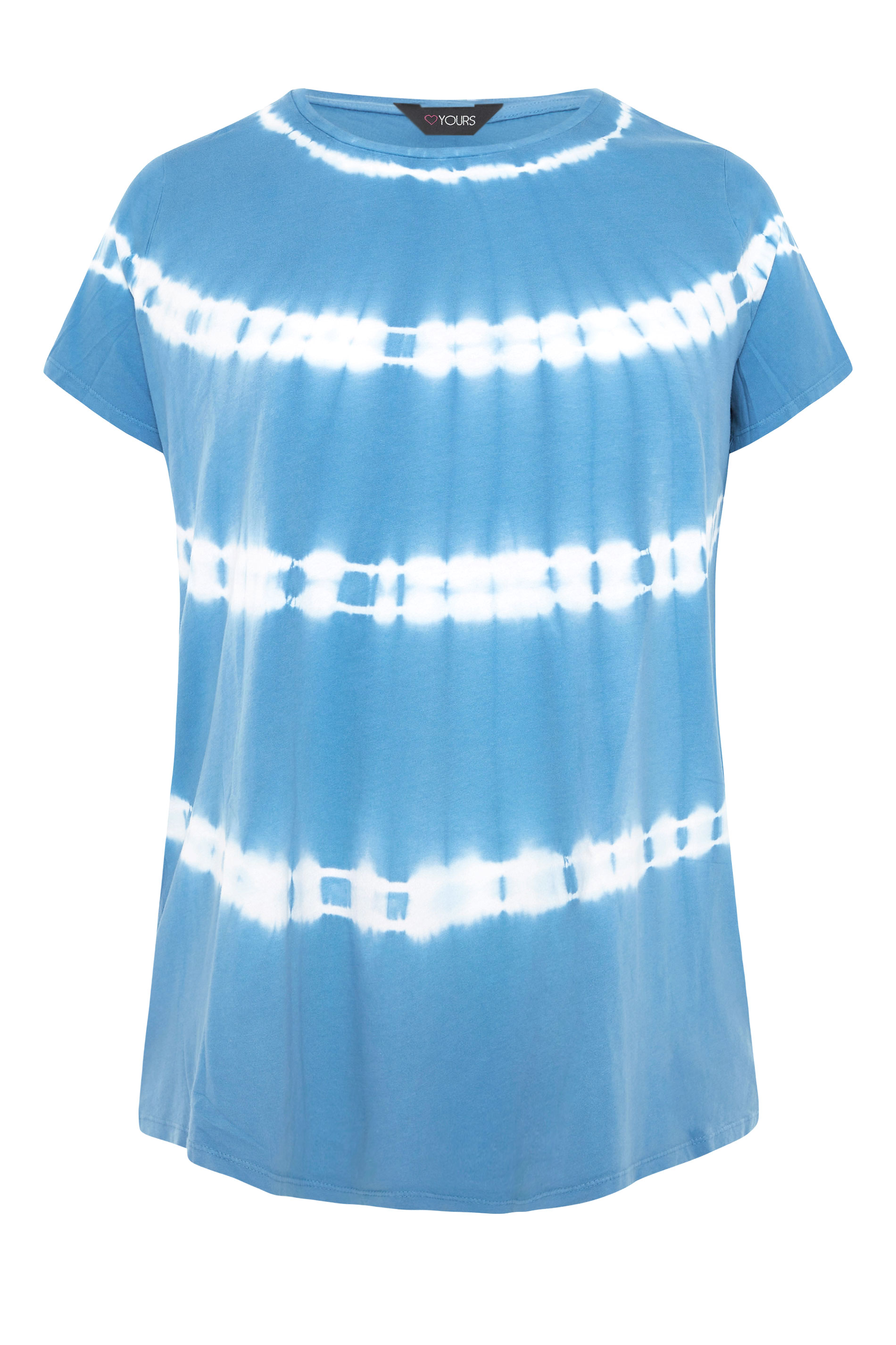 Grande taille  Tops Grande taille  T-Shirts | T-Shirt Bleu Tie & Dye - BU84381
