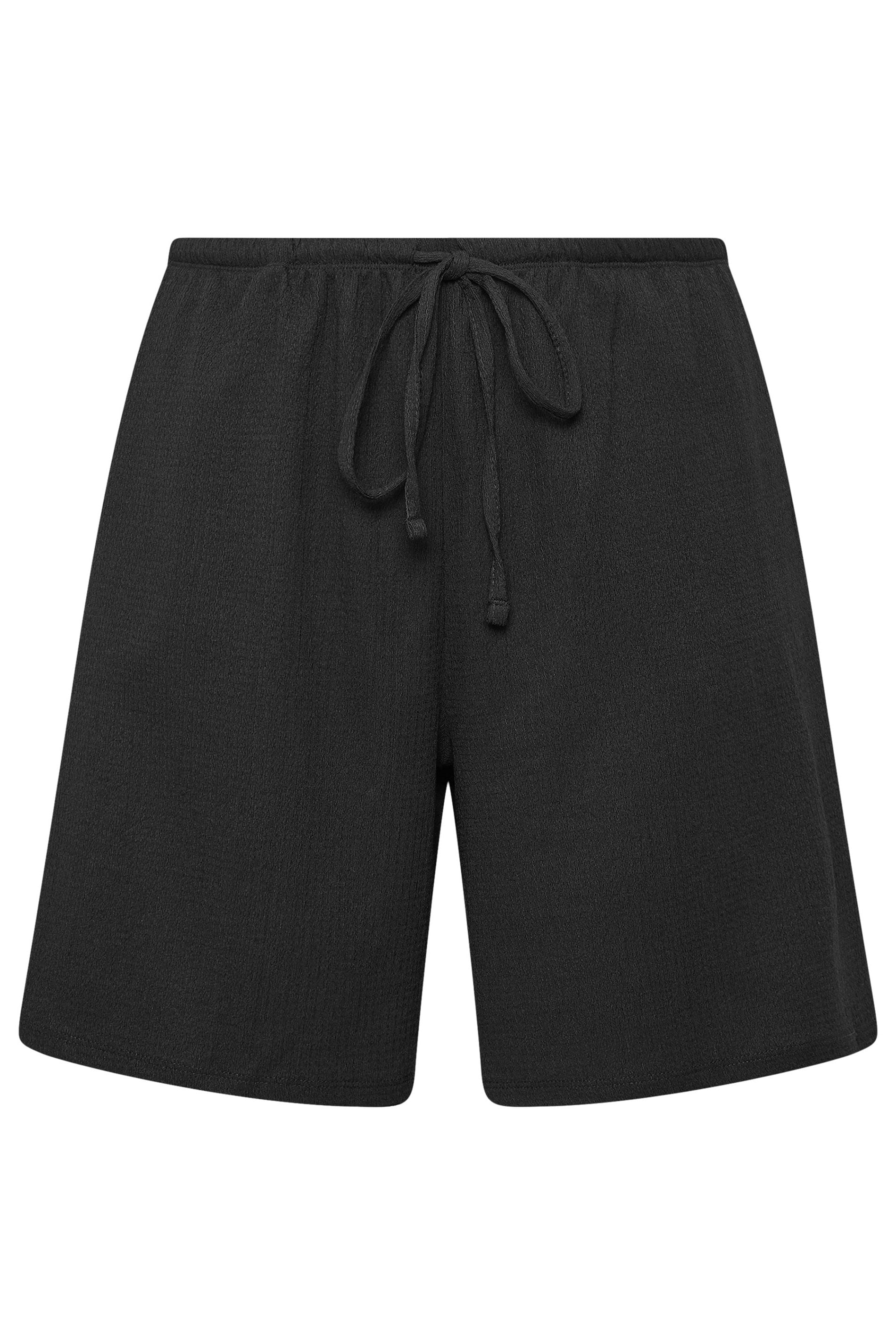 YOURSET Curve 2 PACK Black & Brown Crinkle Shorts | Yours Clothing 11