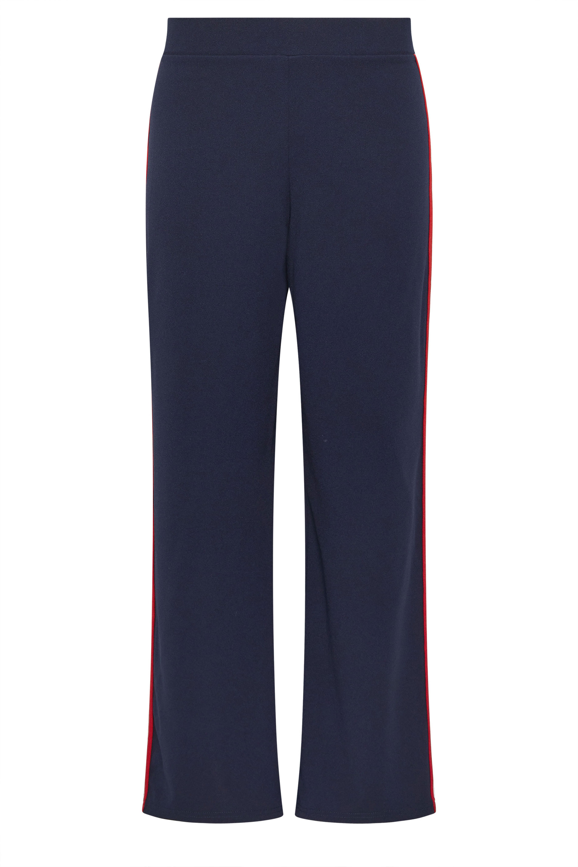 M&Co Petite Navy Blue Side Stripe Trousers | M&Co 5