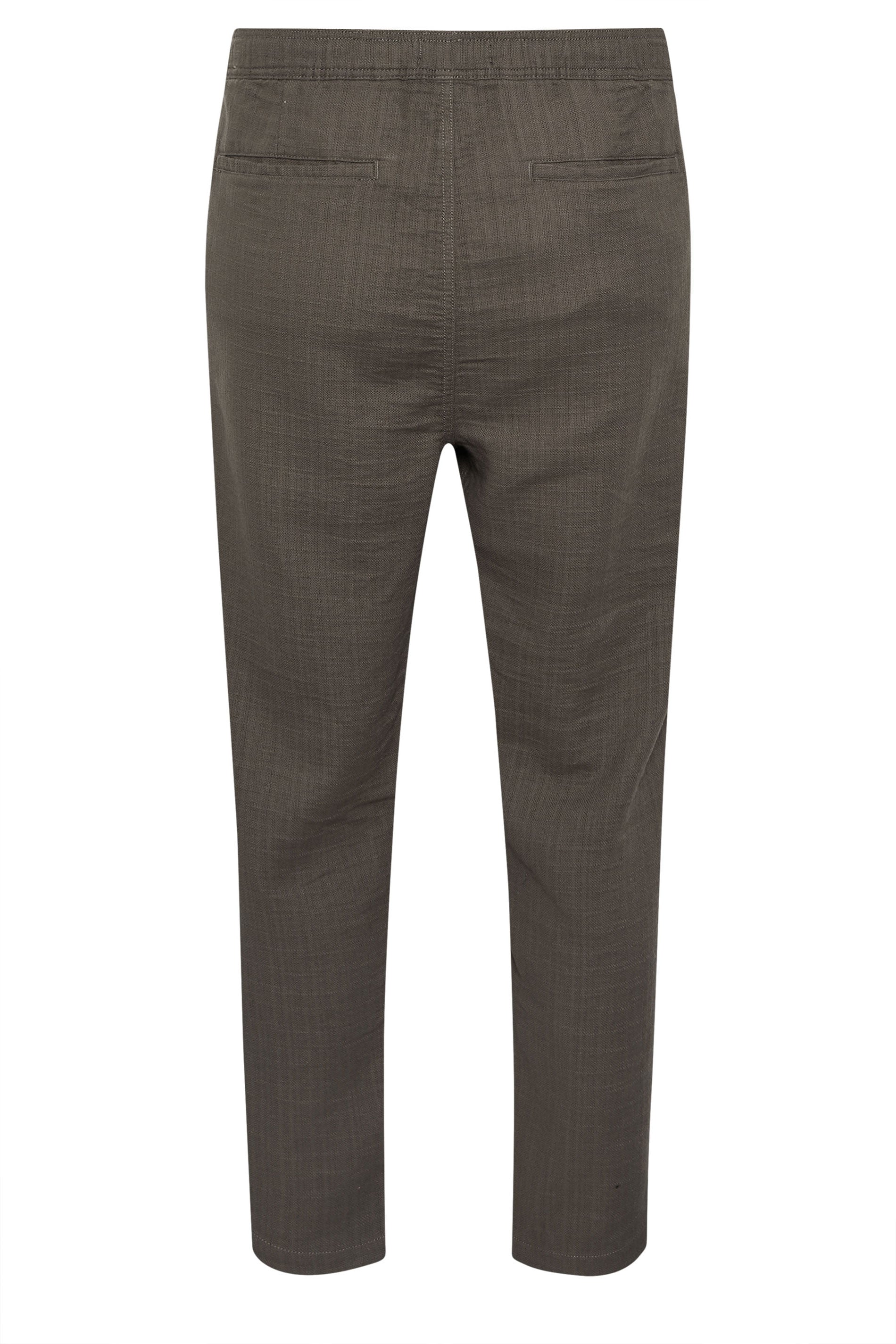 BadRhino Big & Tall Brown Textured Trousers | BadRhino 7
