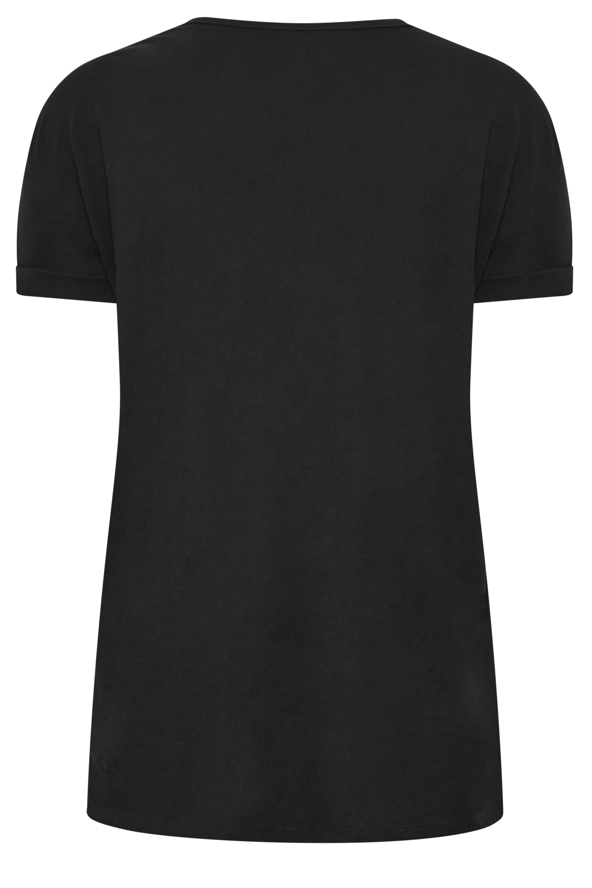 Yours Plus Size Black Cut Out T Shirt Yours Clothing 