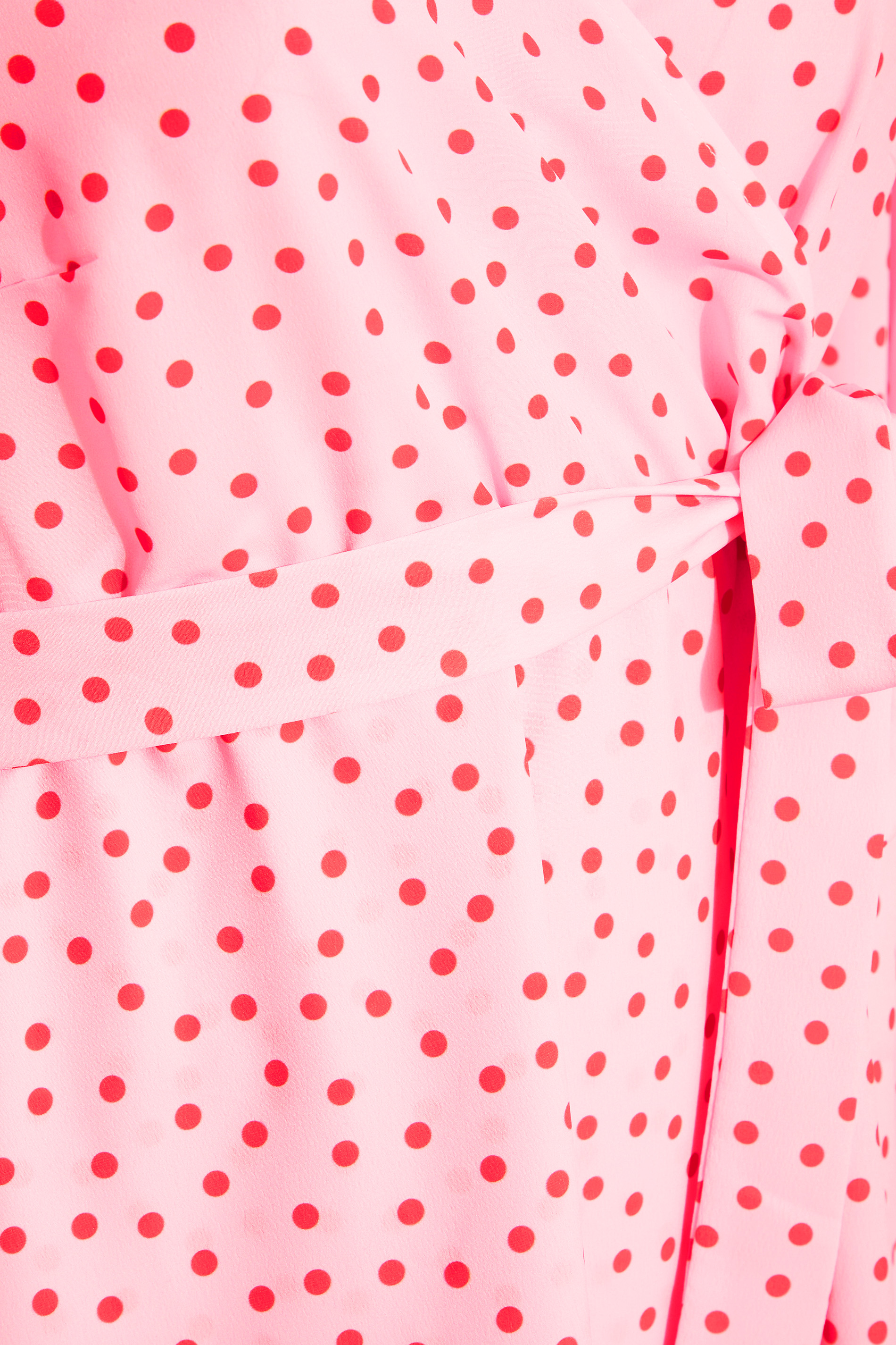 Buy Women Pink Base and White Polka Dot Printed Maxi Dress at Amazon.in