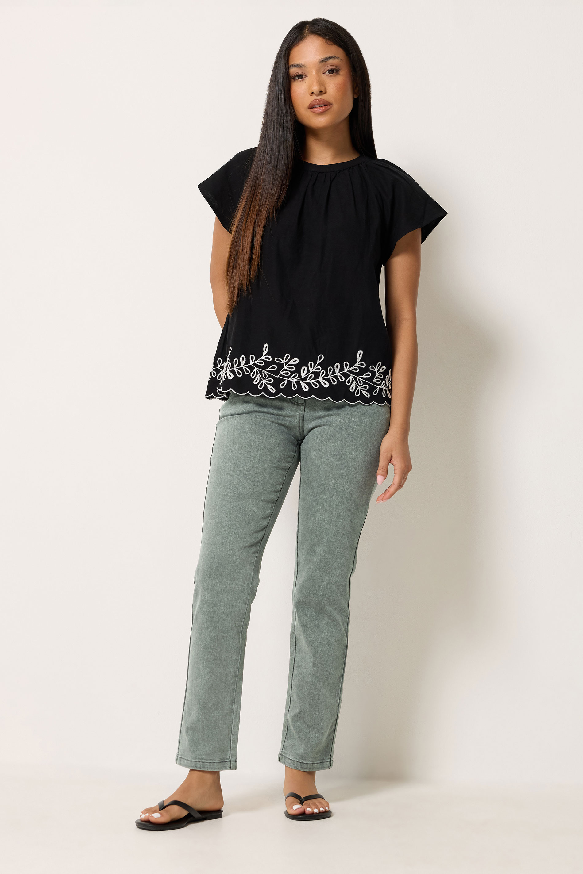 M&Co Grey Wash Straight Leg Jeans | M&Co 3