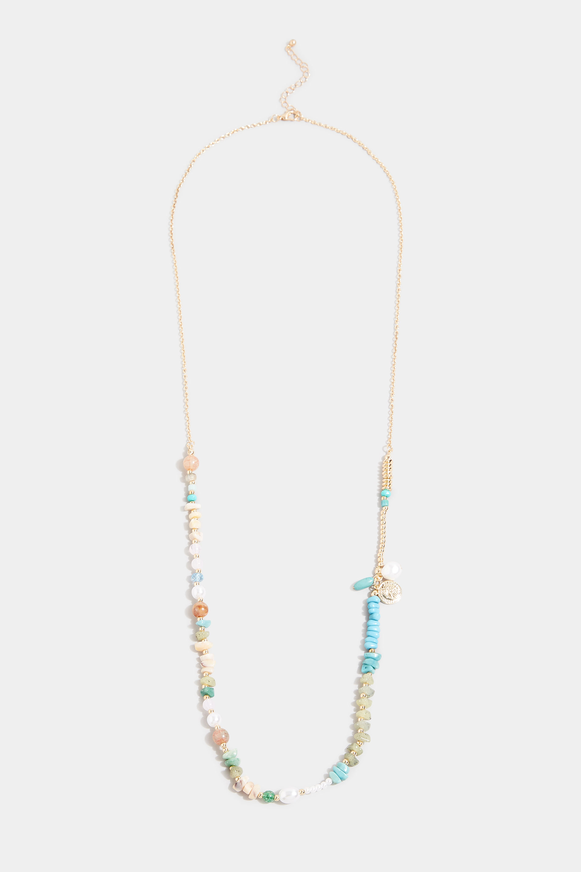 Gold Mixed Stone Long Necklace_A.jpg