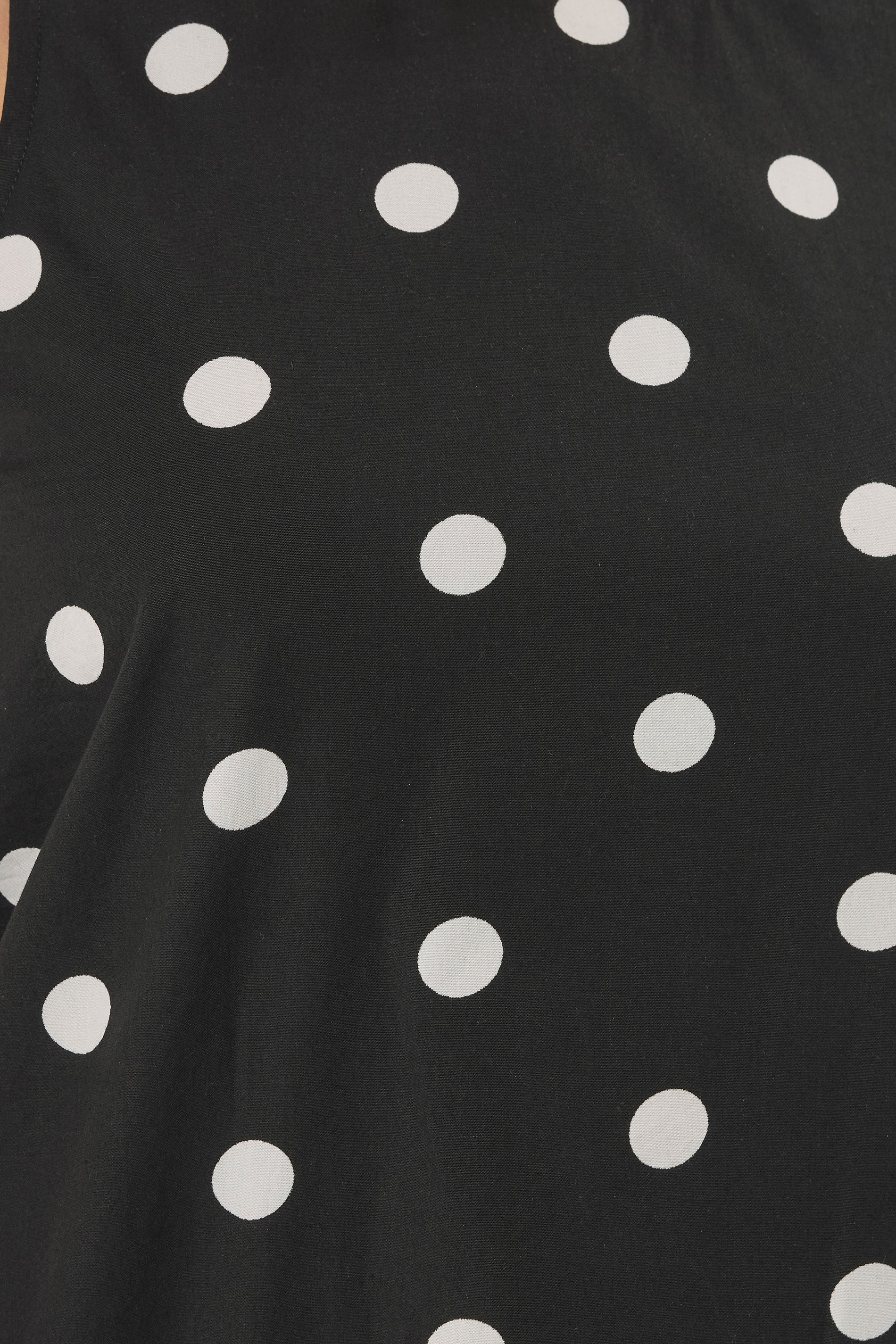 LTS Tall Women's Black Polka Dot Print Vest Top | Long Tall Sally 4