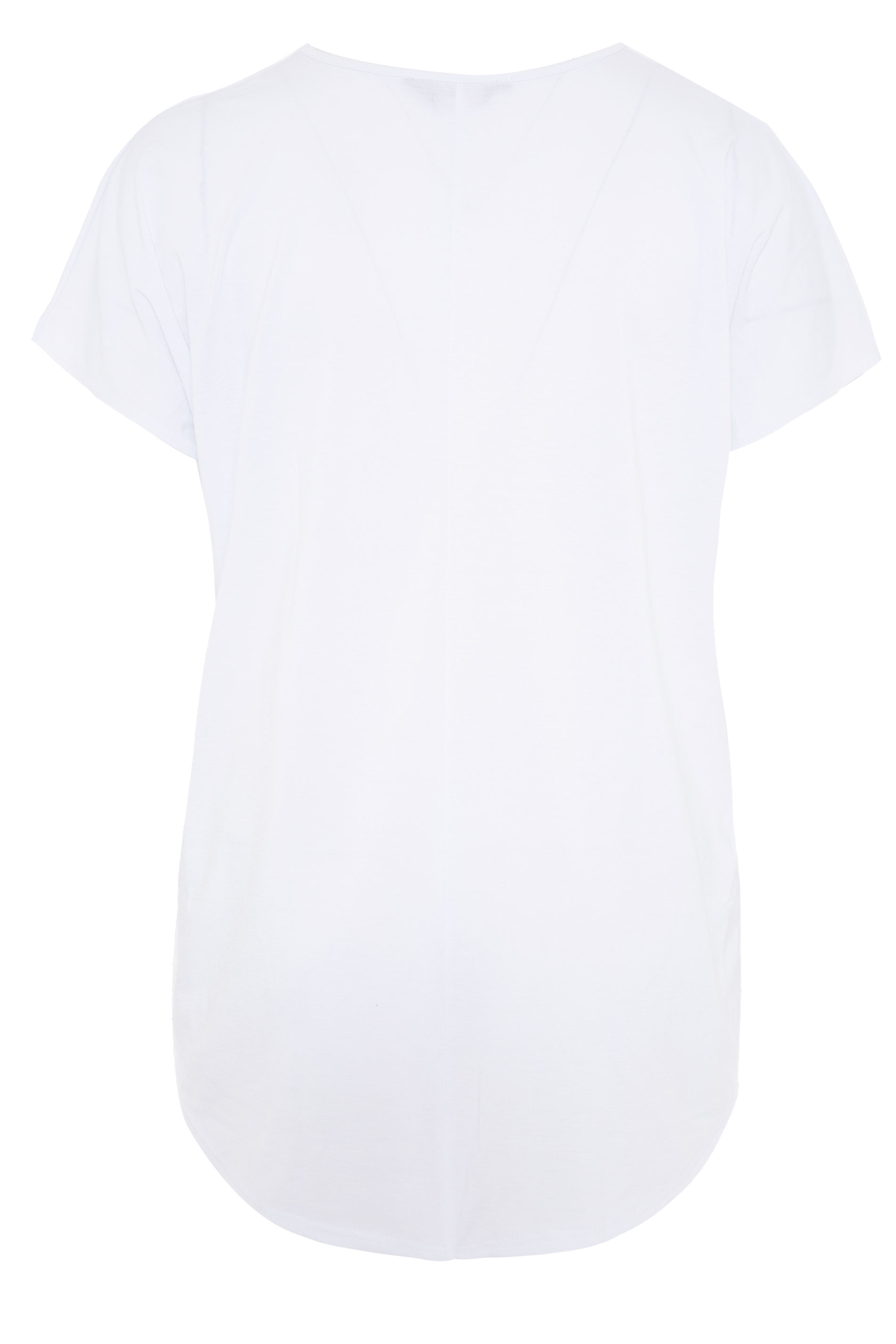 Grande taille  Tops Grande taille  Tops Casual | T-Shirt Blanc Imprimé Block Animal - FZ89164