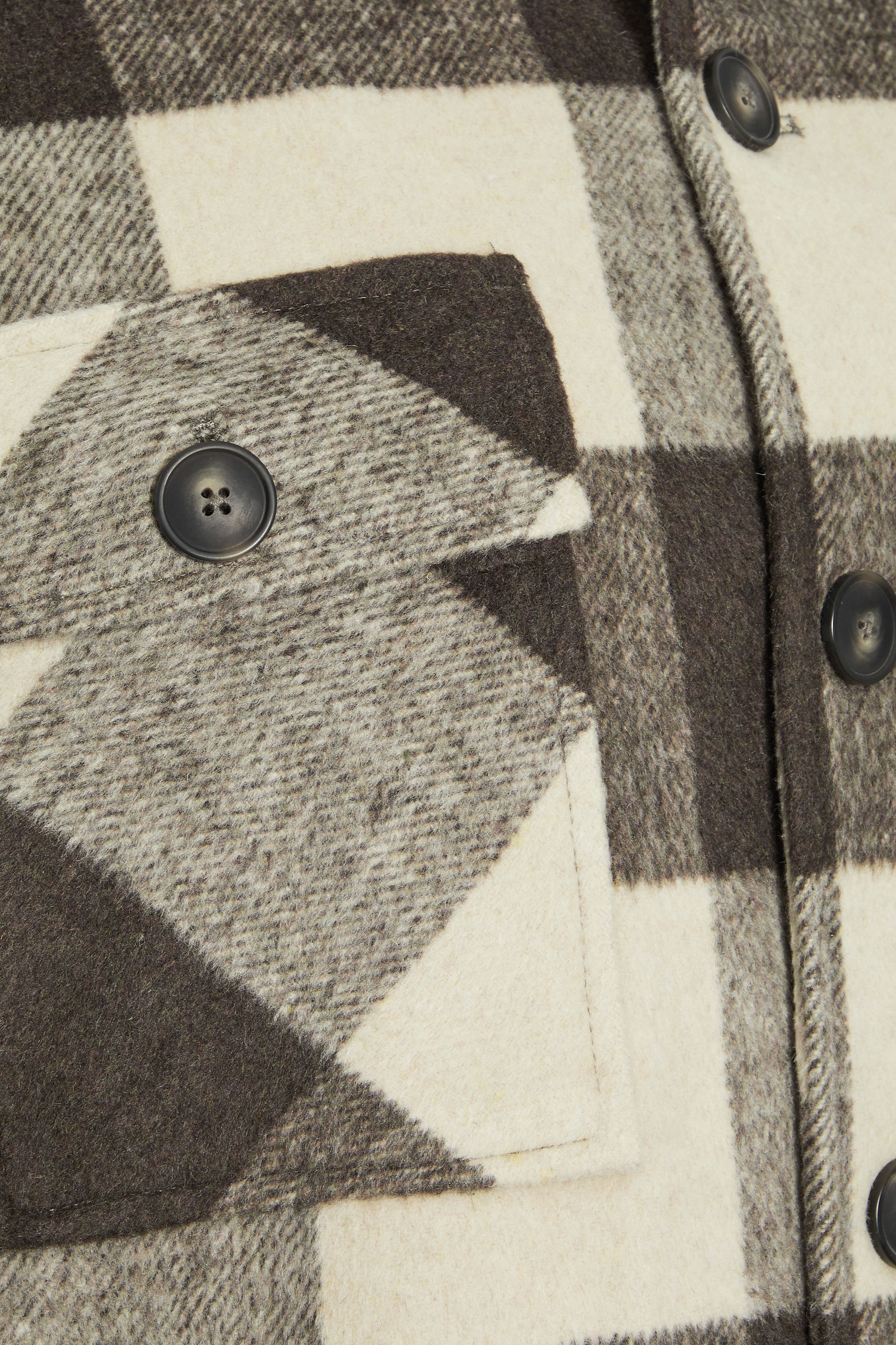 BadRhino Big & Tall Brown Checked Shacket | BadRhino 3