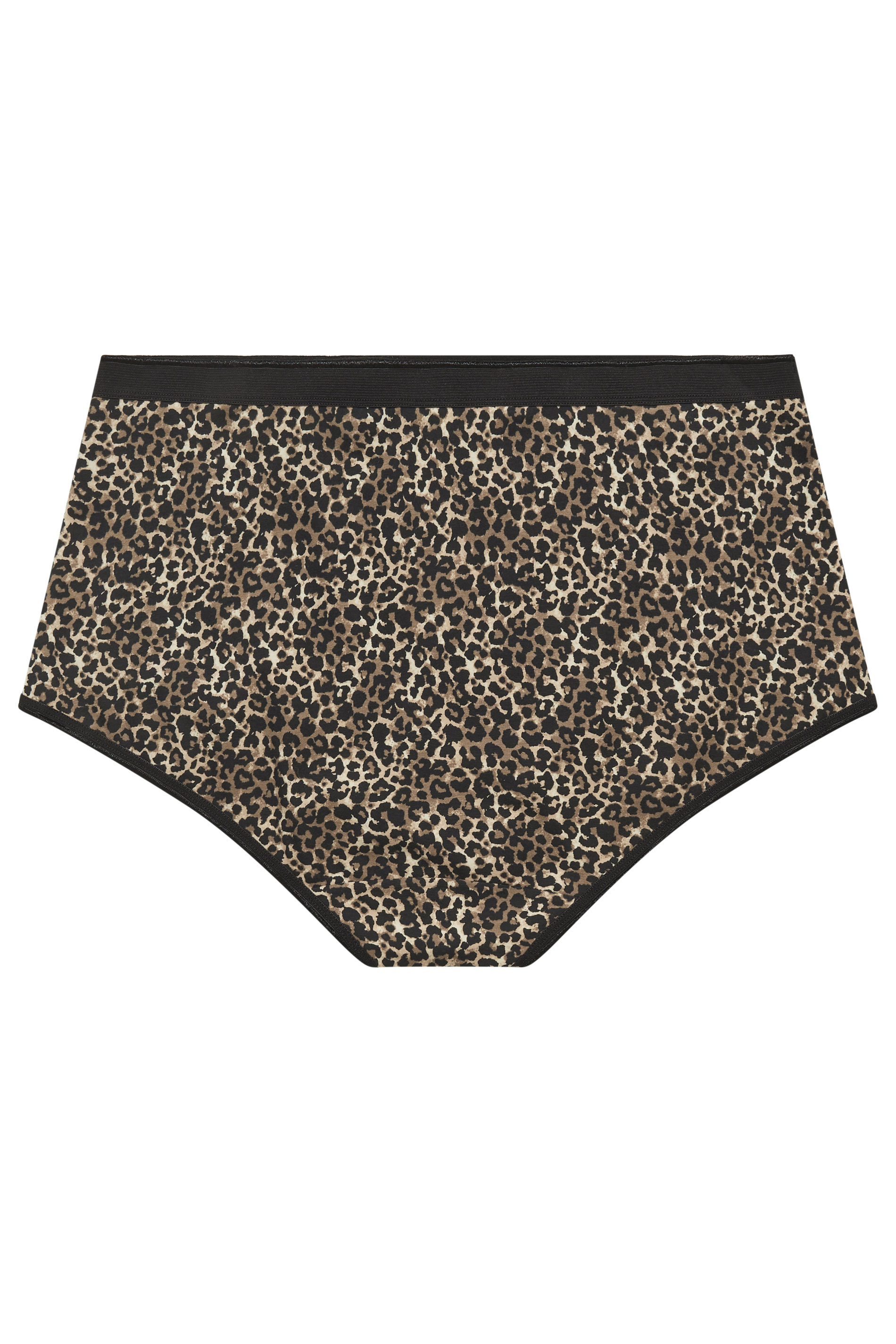 YOURSET 5 PACK Plus Size Natural Brown Animal Heart High Waisted Full Briefs | Yours Clothing 7