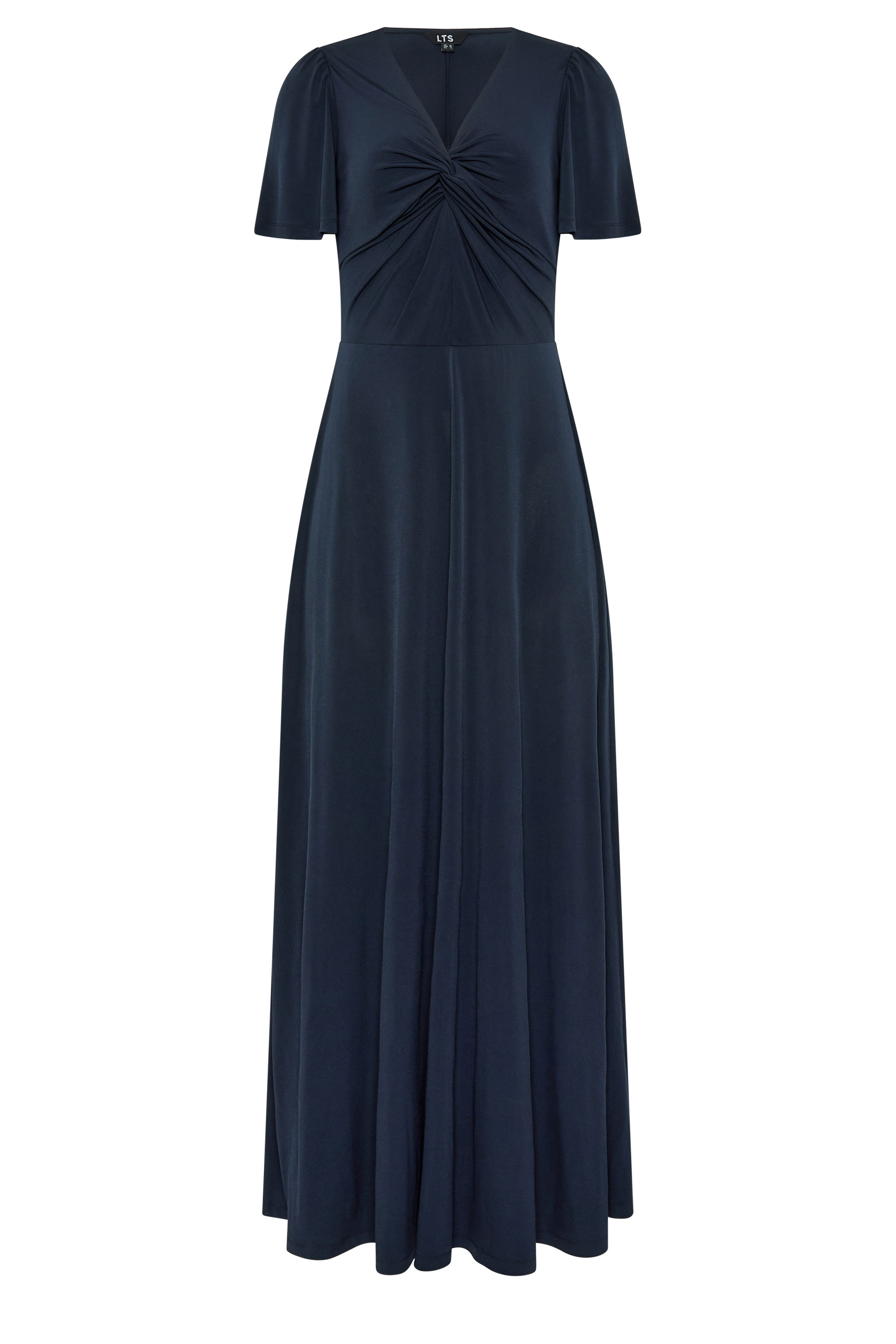 LTS Tall Women's Navy Blue Twist Front Maxi Dress | Long Tall Sally 5