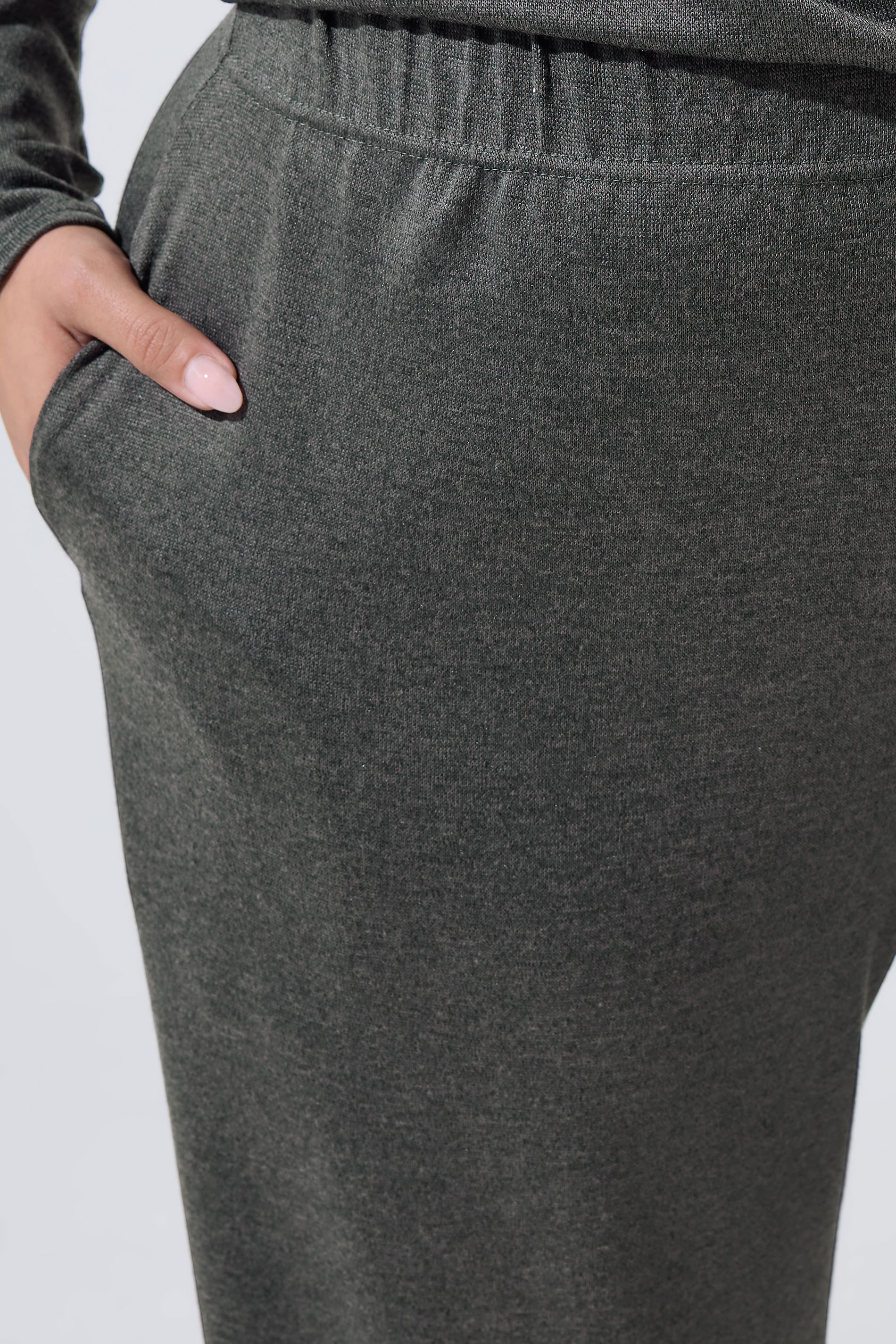 LIMITED COLLECTION Plus Size Charcoal Grey Wide Leg Trousers | Yours Clothing 4