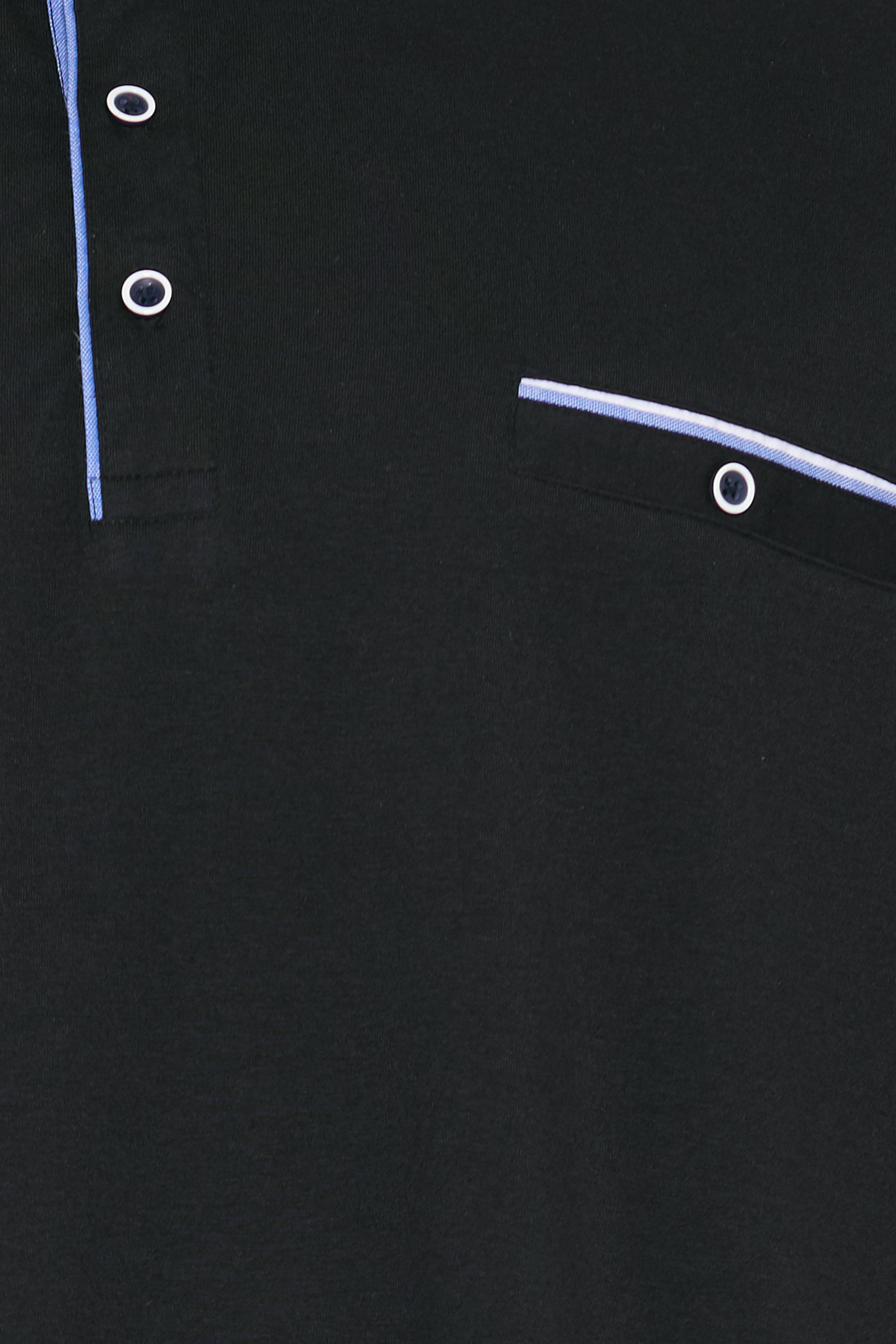 BadRhino Big & Tall Black Chambray Pocket Polo Shirt | BadRhino 8