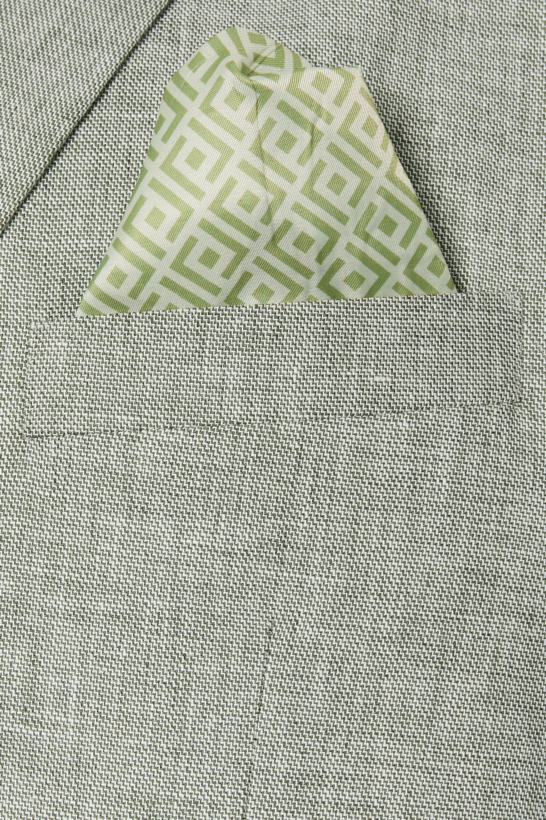 BadRhino Tailoring Big & Tall Green Linen Blazer | BadRhino 8