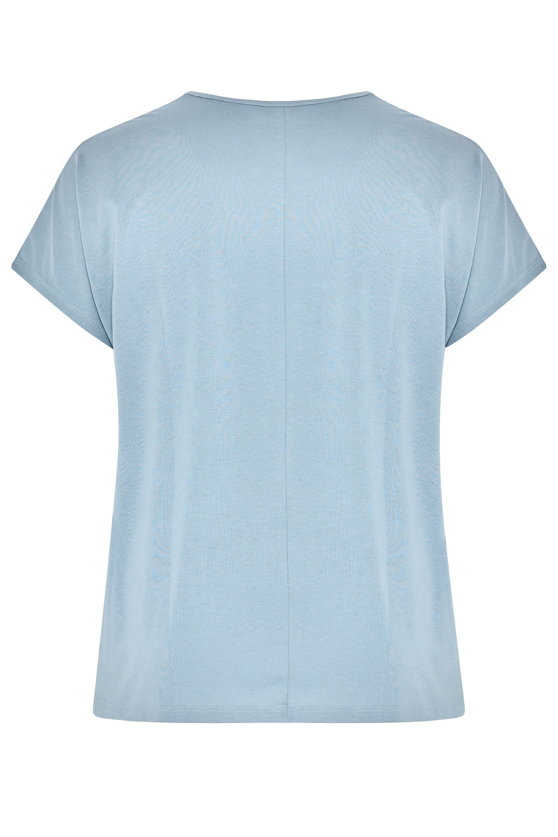 YOURS Plus Size Blue 'Mystic Soul' Laser Cut Slogan T-Shirt | Yours Clothing 6