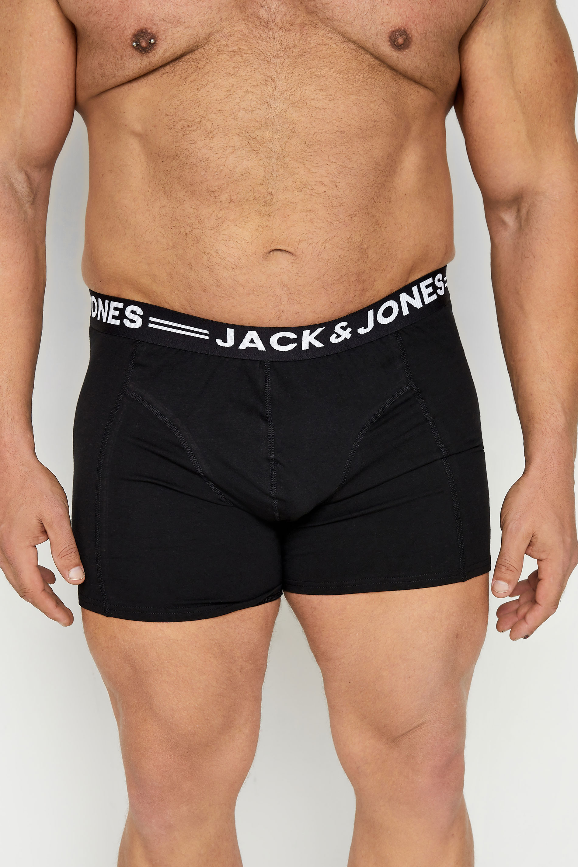 JACK & JONES Black 3 Pack Trunks 3
