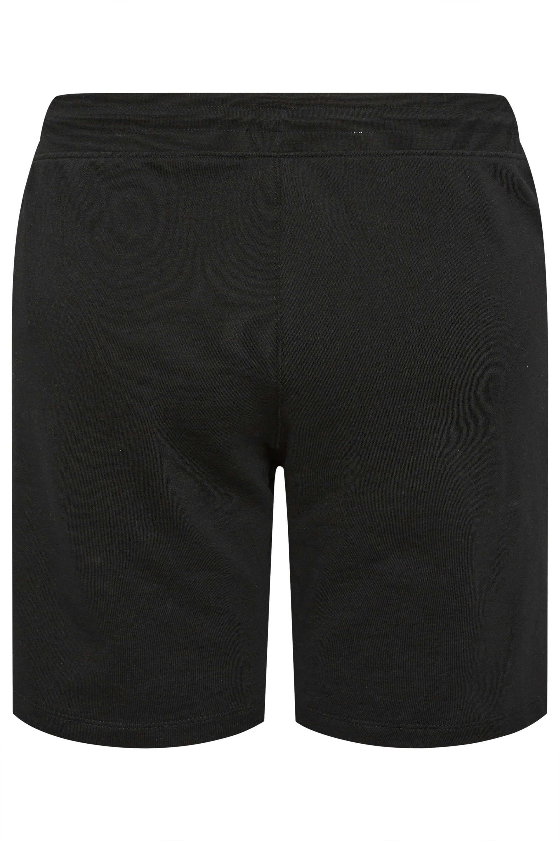 JACK & JONES Big & Tall Black Logo Jogger Sweat Shorts | BadRhino 4