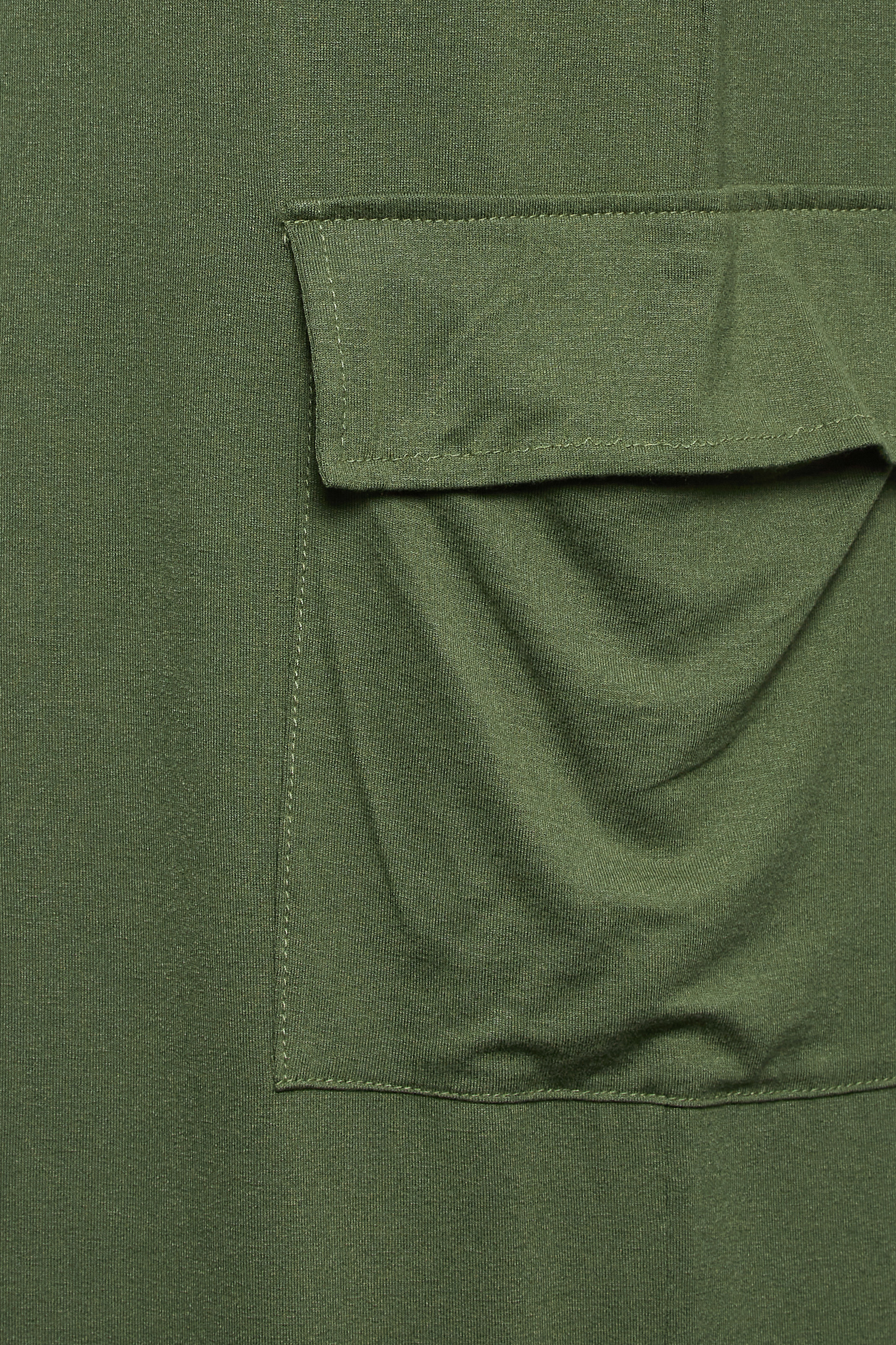 Yours Plus Size Khaki Green Maxi Cargo Skirt | Yours Clothing 3
