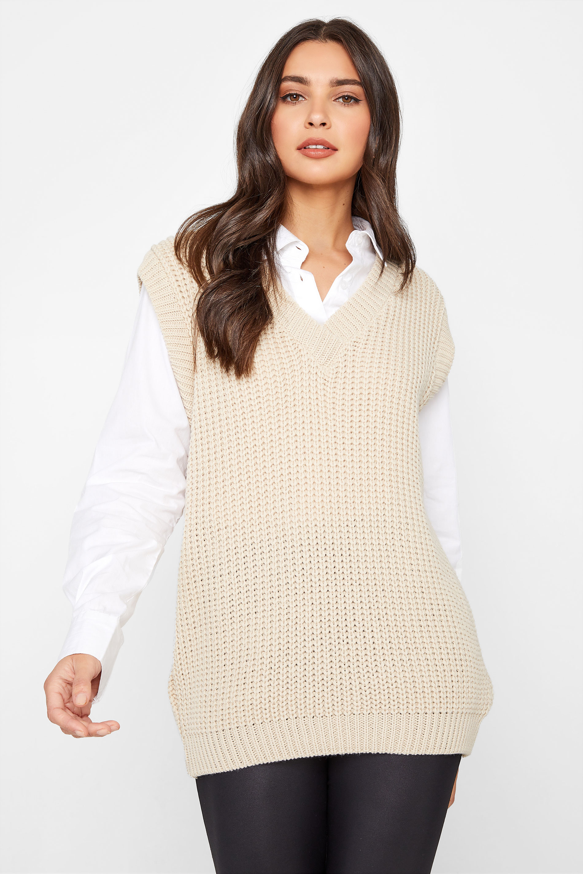 LTS Cream Chunky Knitted Vest_A.jpg
