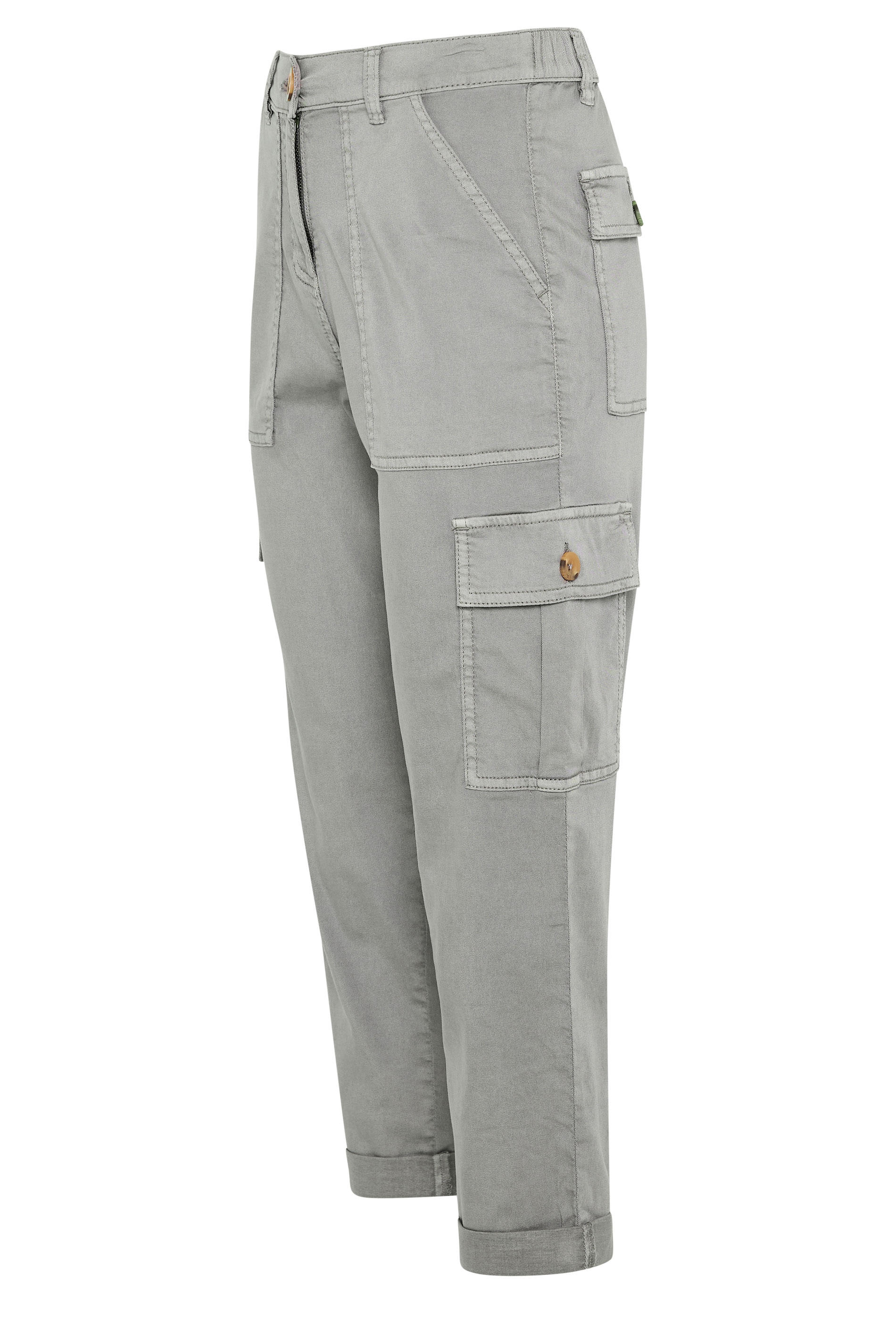M&Co Petite Grey Cargo Trousers | M&Co 5