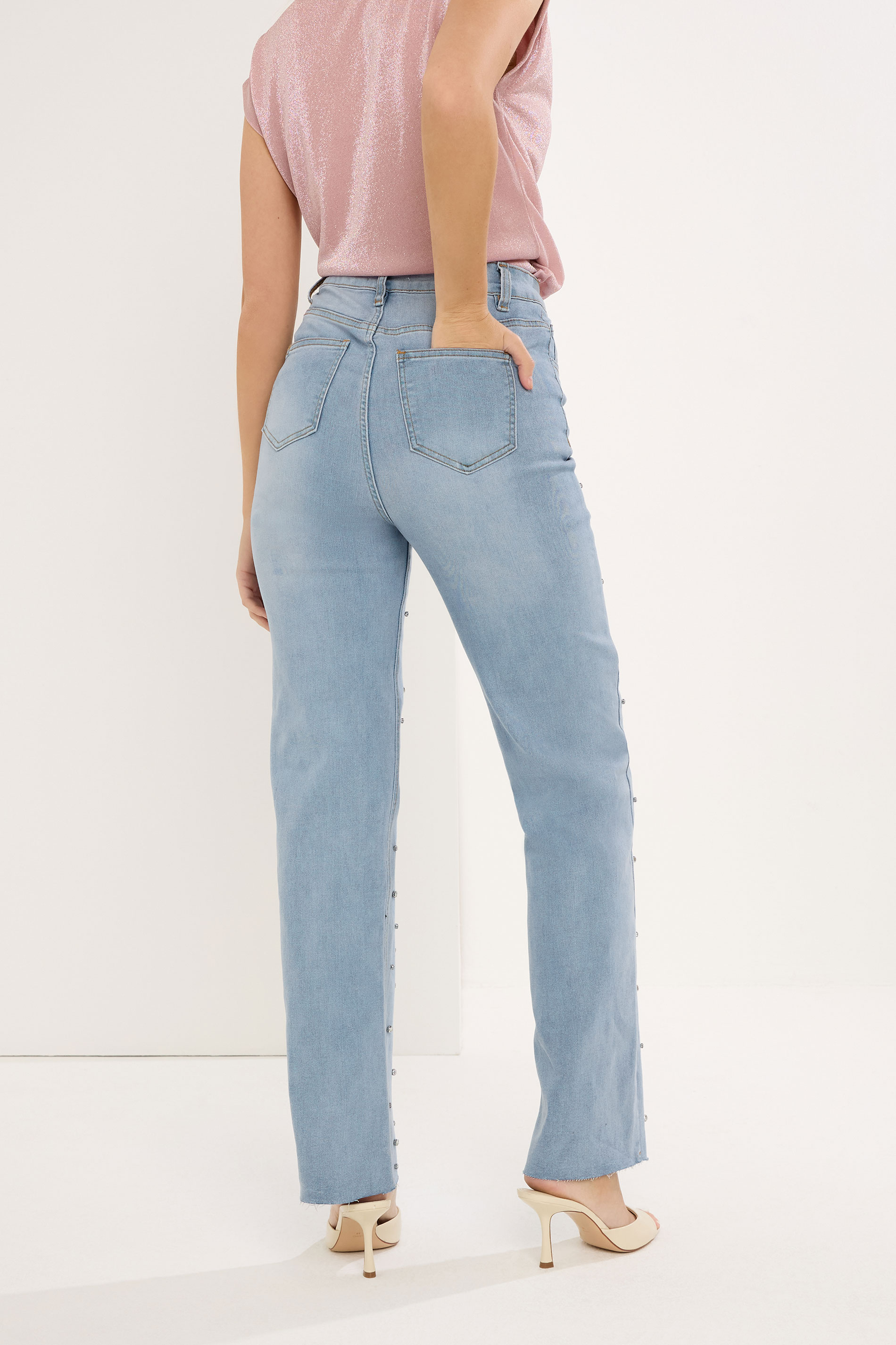 STAR Light Blue Embellished Detail Jeans | StarByJM 2