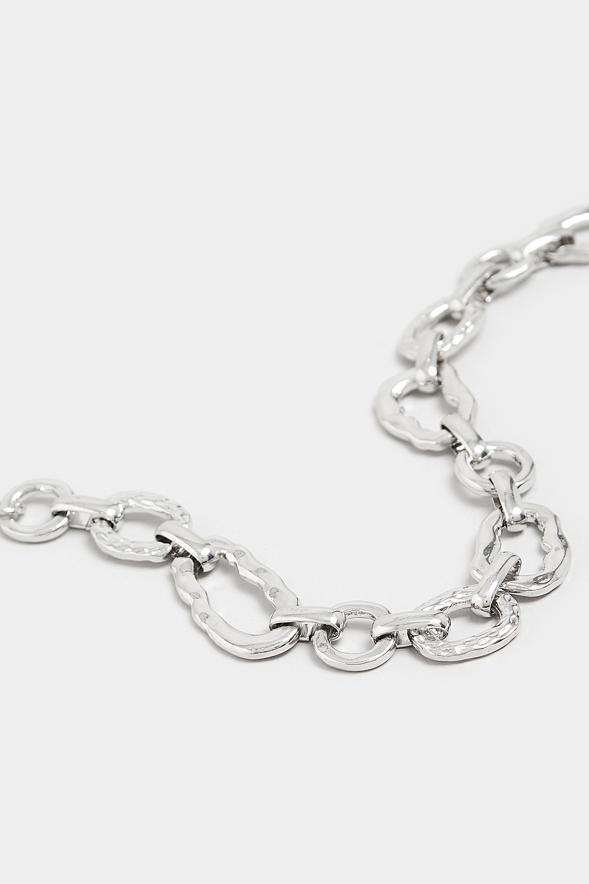Silver Circle Chain Necklace | Yours Clothing 3