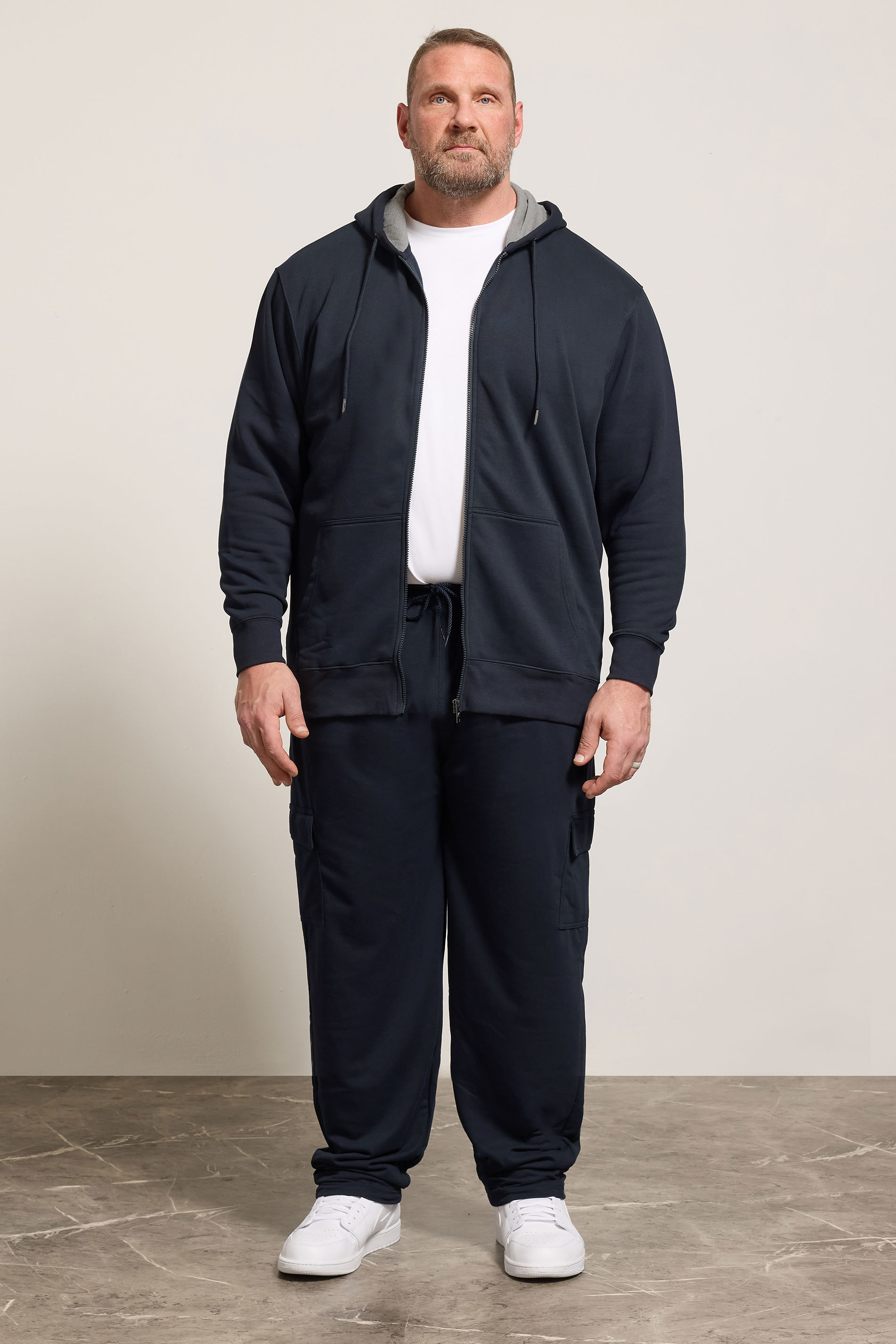 KAM Navy Blue Cargo Joggers | BadRhino 2