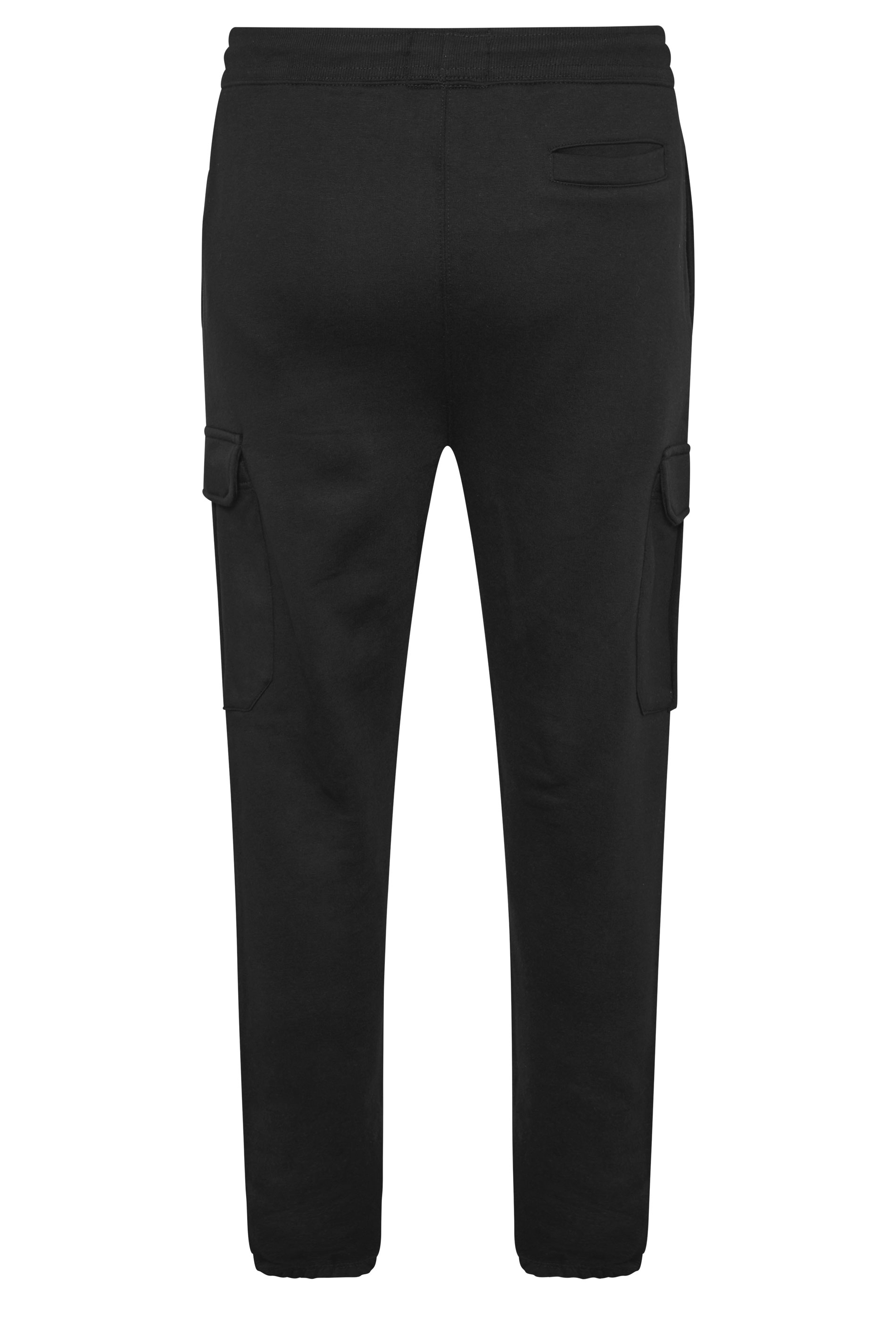BadRhino Big & Tall Black Essential Cargo Joggers | BadRhino 2