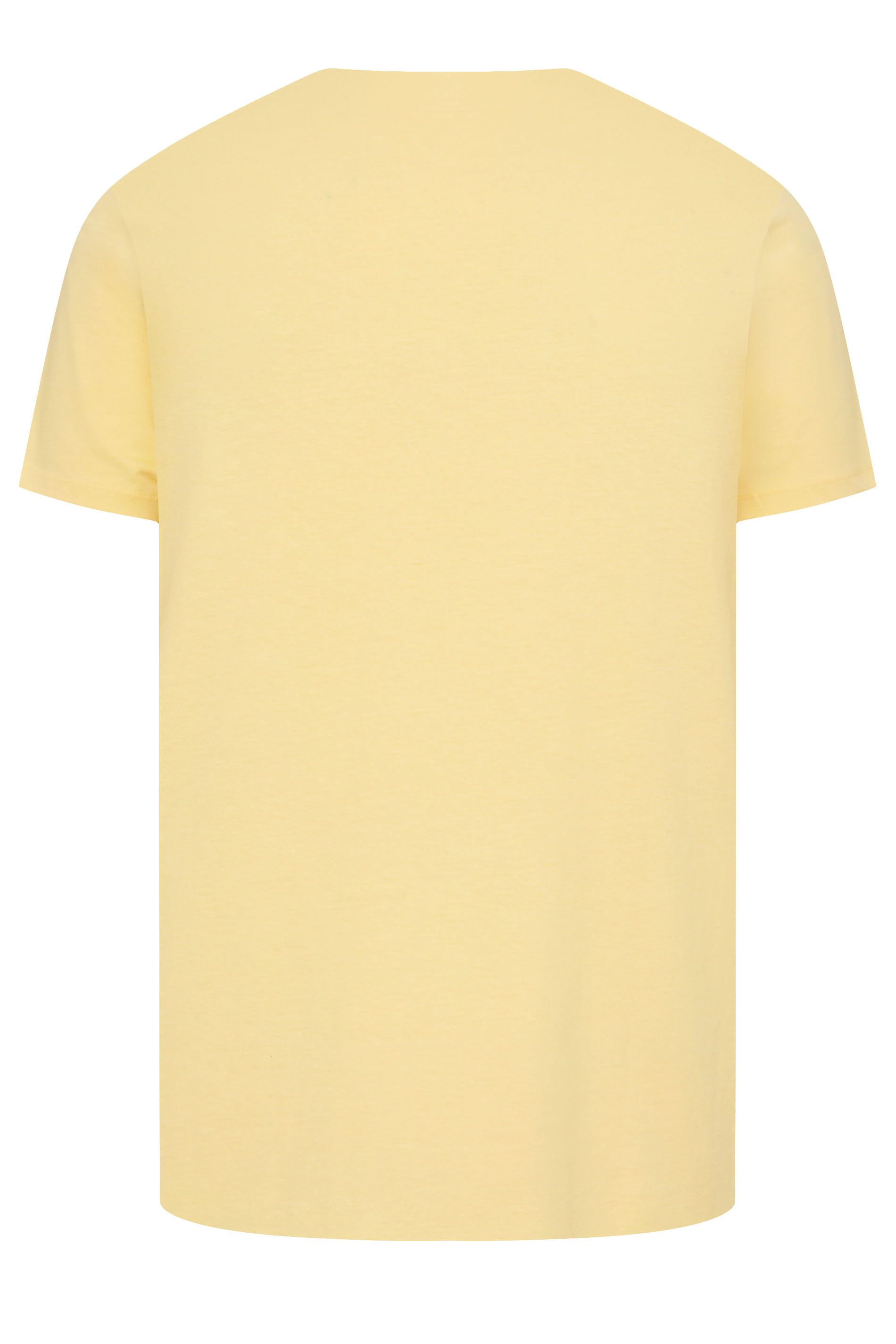 JACK & JONES Big & Tall Sunlight Yellow Circle Logo Print T-Shirt | BadRhino 4