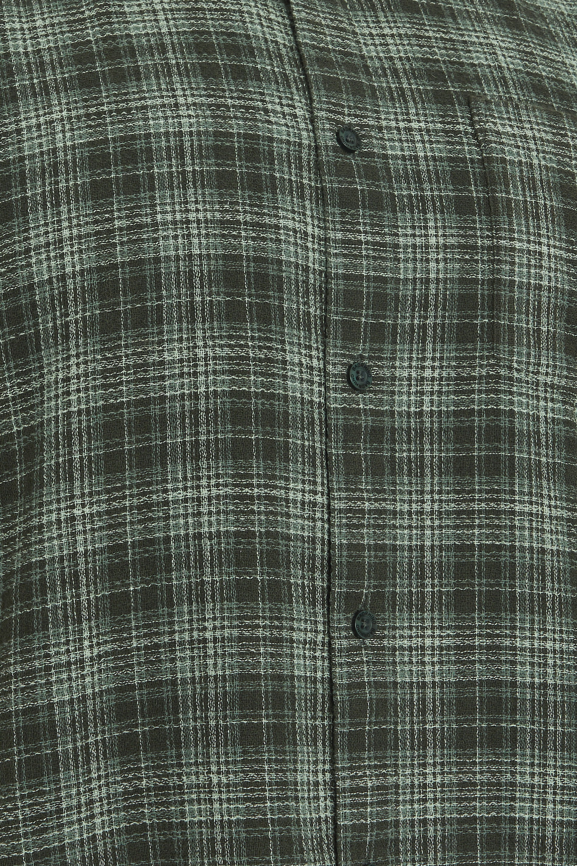 BadRhino Big & Tall Green Check Print Short Sleeve Shirt | BadRhino 7