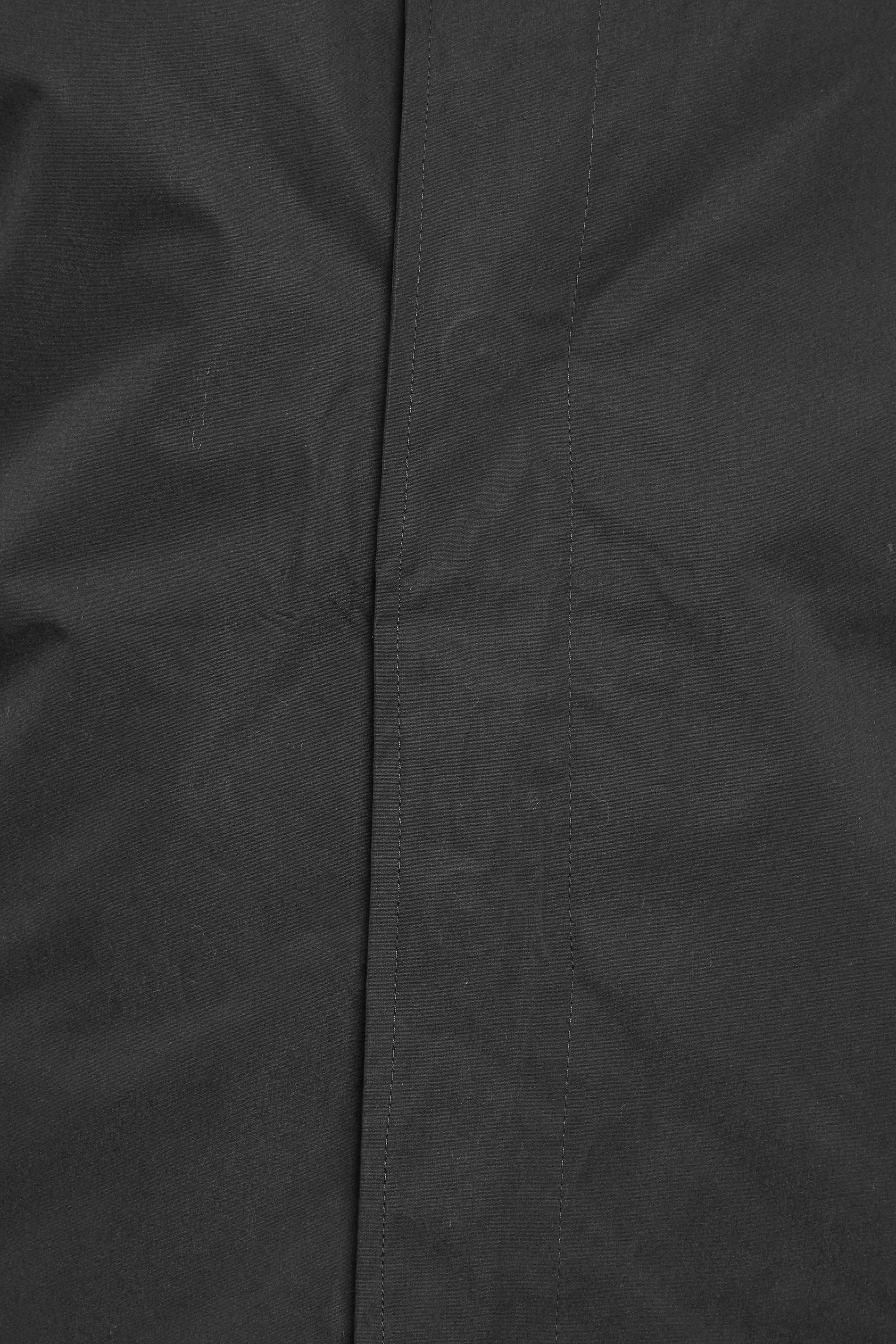 D555 Big & Tall Black Button Down Long Sleeve Shirt Jacket | BadRhino  3