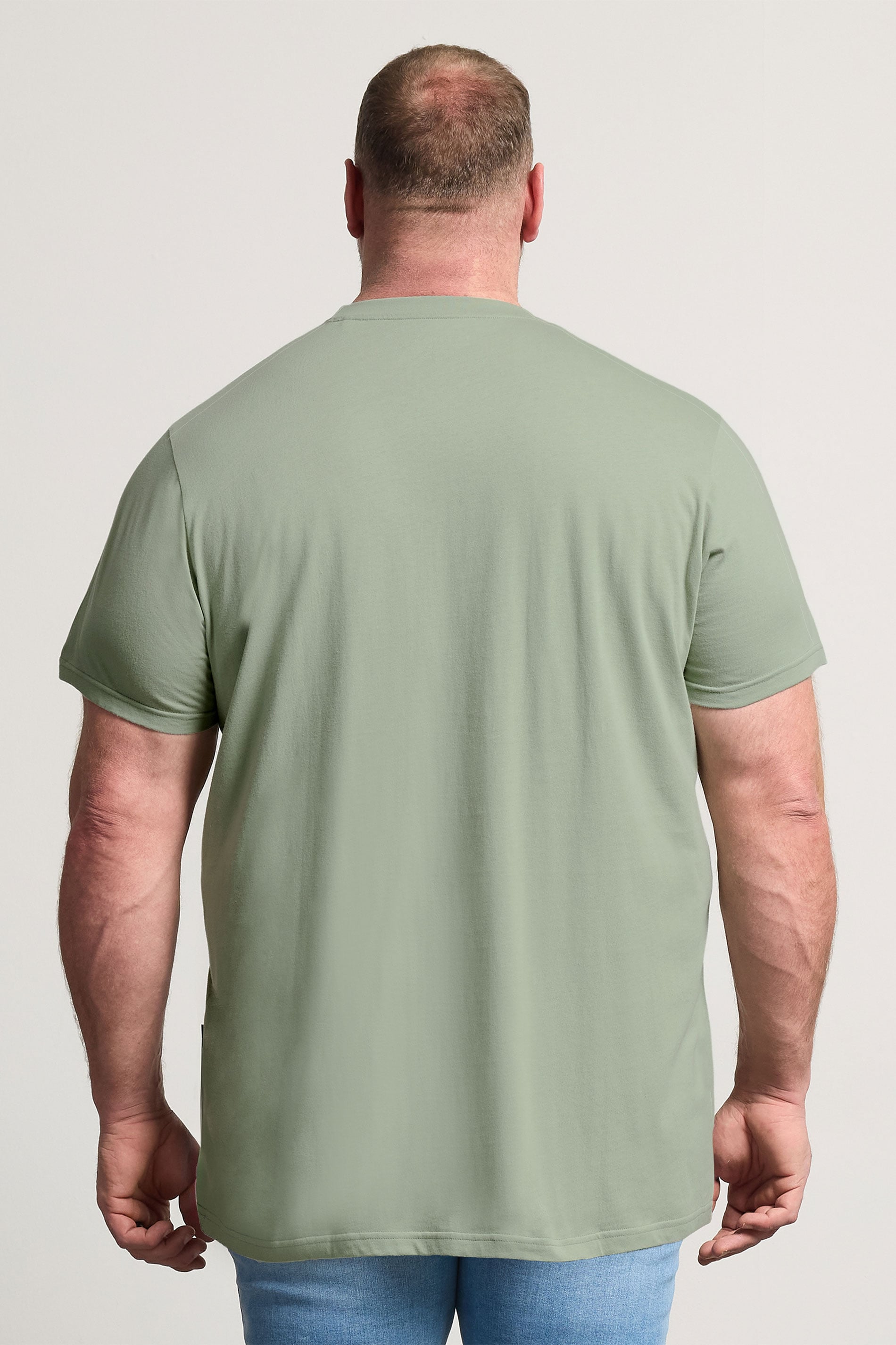 BadRhino Big & Tall Light Green Extra Long Core T-Shirt | BadRhino 2