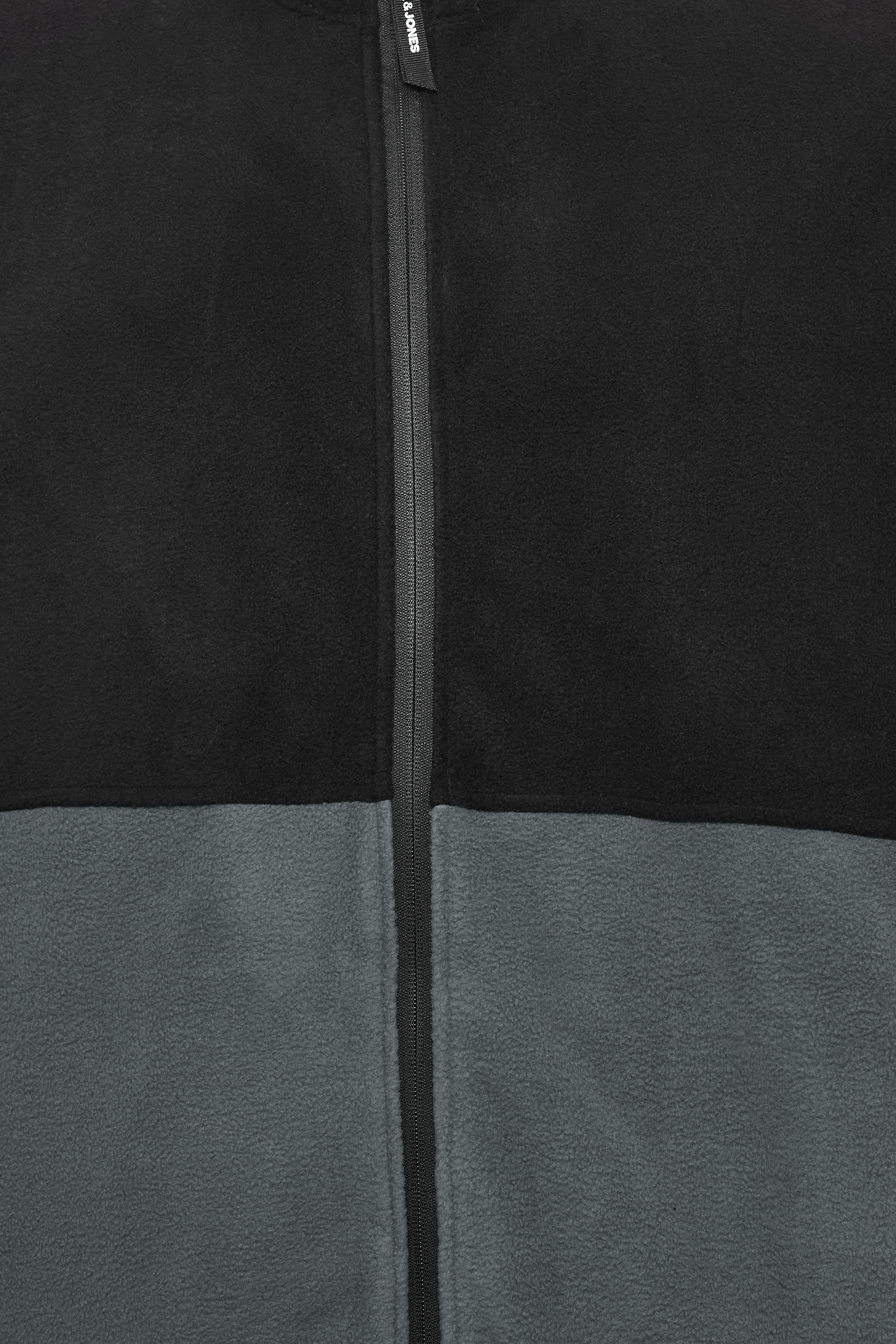 JACK & JONES Big & Tall Blue Panel Zip Fleece Jacket | BadRhino 2