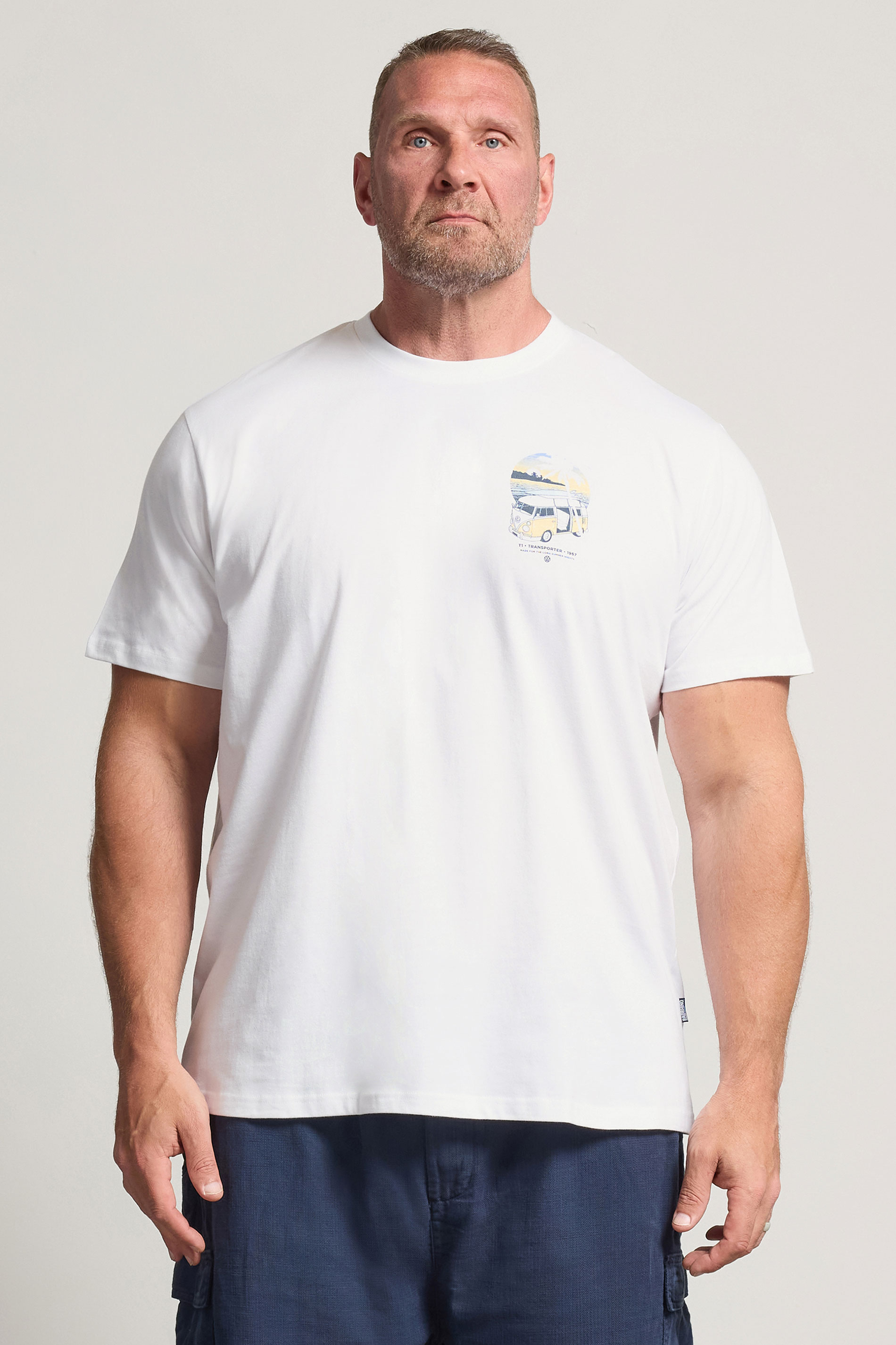 BadRhino Big & Tall White Volkswagen Graphic T-Shirt 3