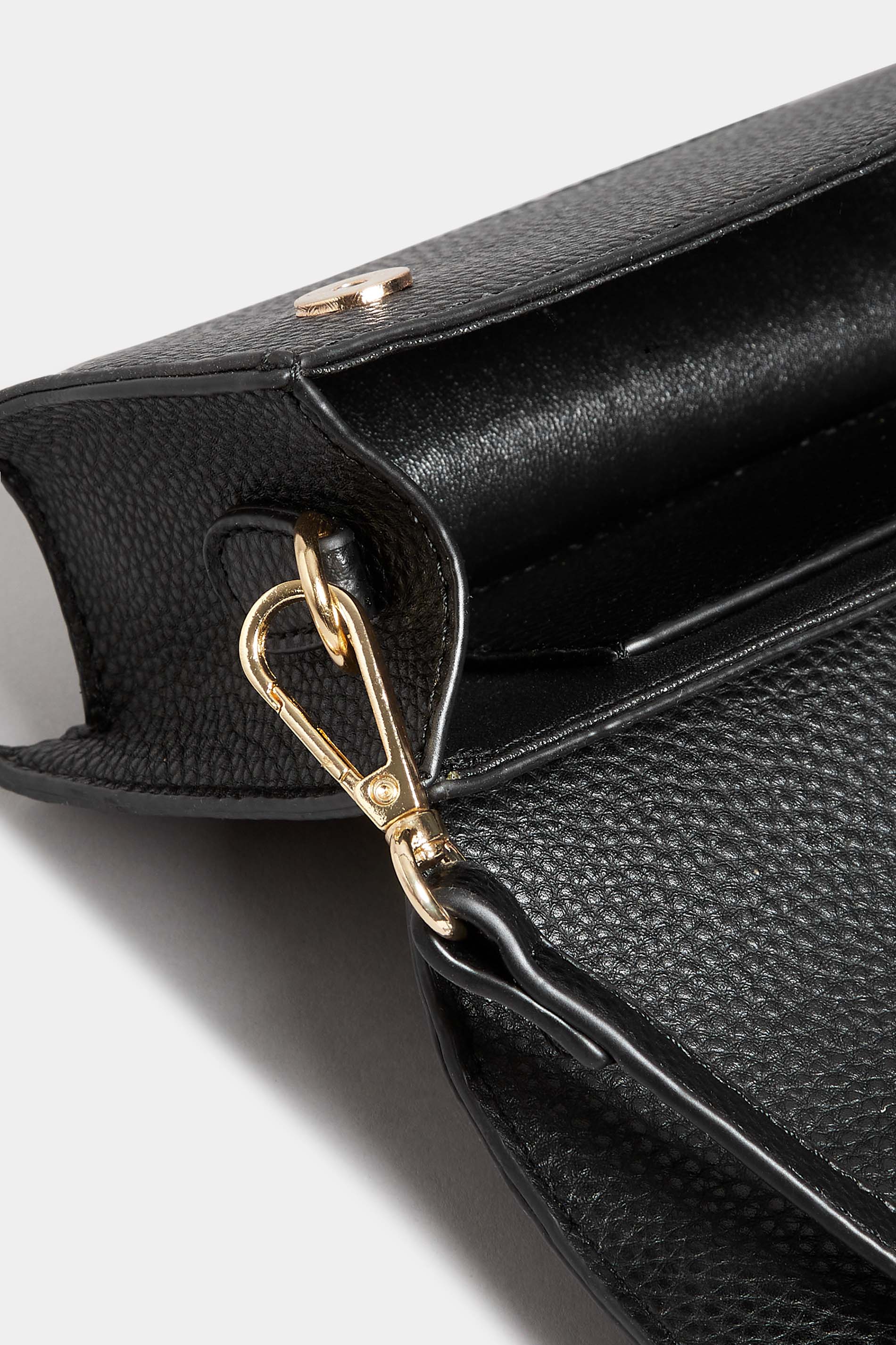 Black top handle online purse