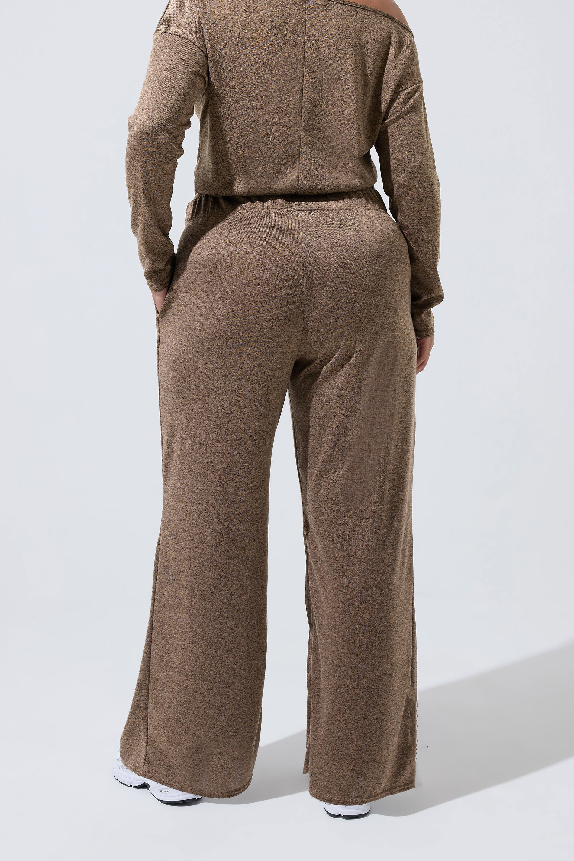 LIMITED COLLECTION Plus Size Natural Brown Wide Leg Trousers | Yours Clothing 2