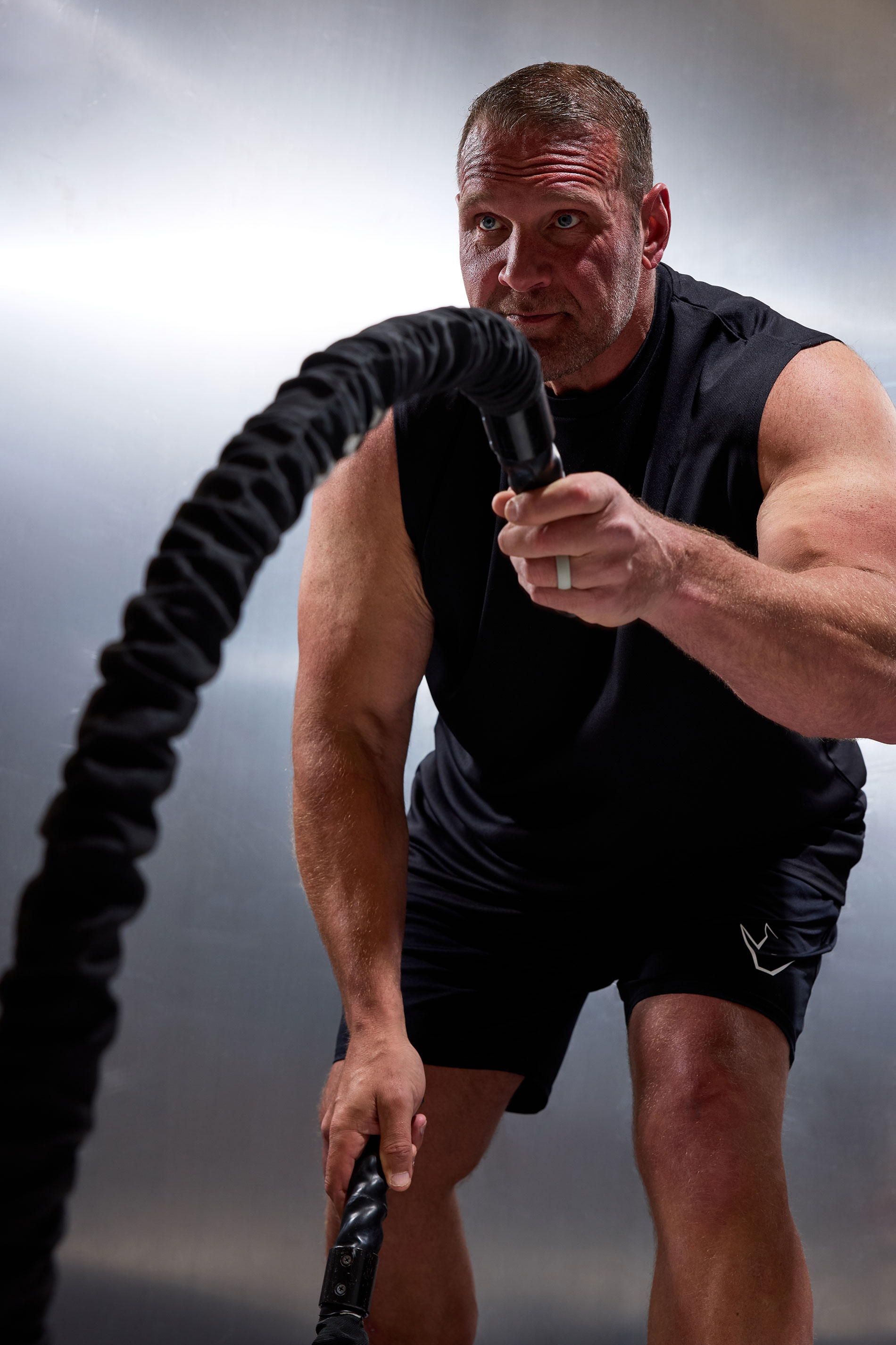 IronRhino Big & Tall Black 'Rest Day' Shorts 3