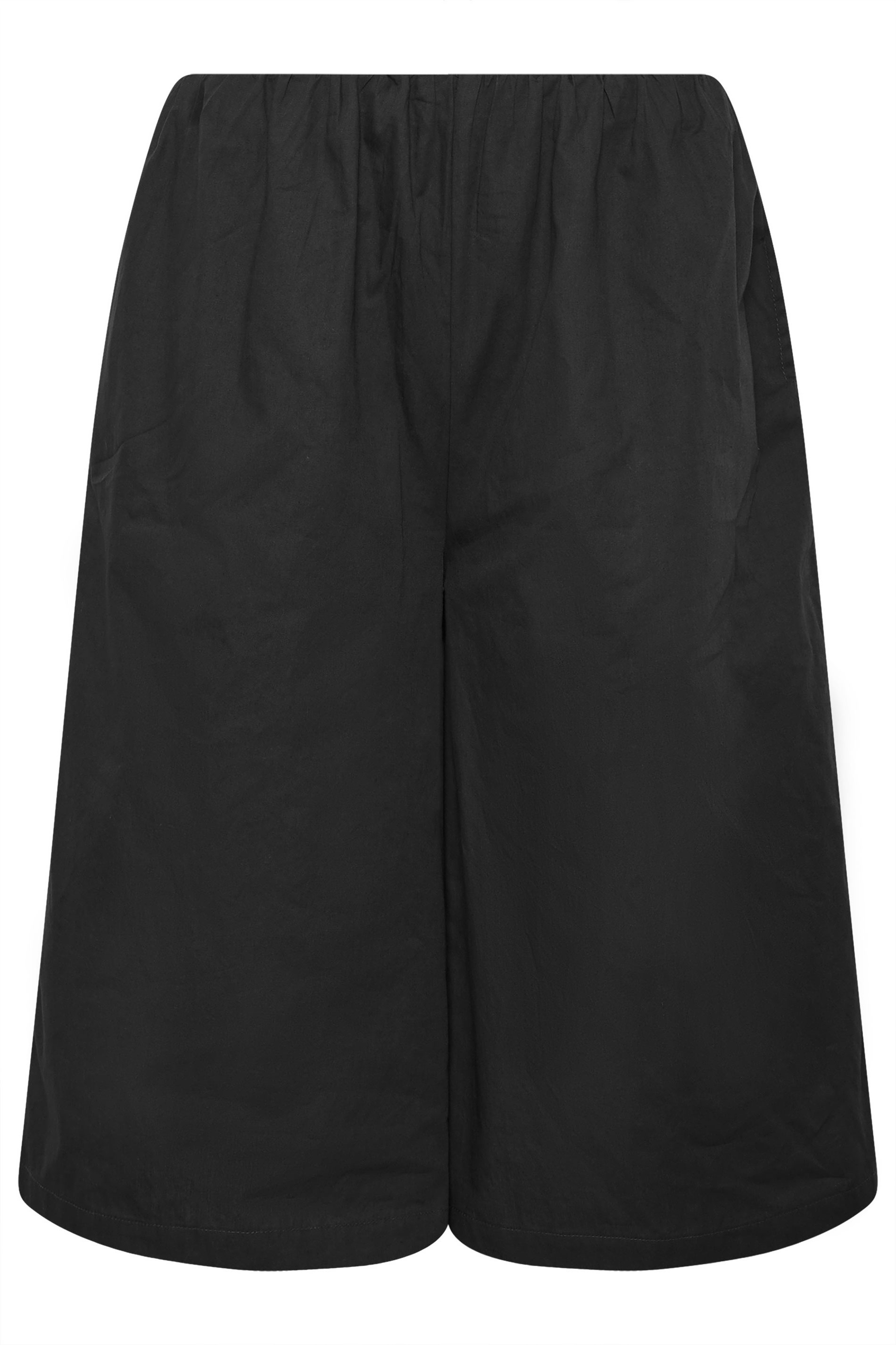 PixieGirl Petite Women's Black Cotton Poplin Culottes | PixieGirl 5