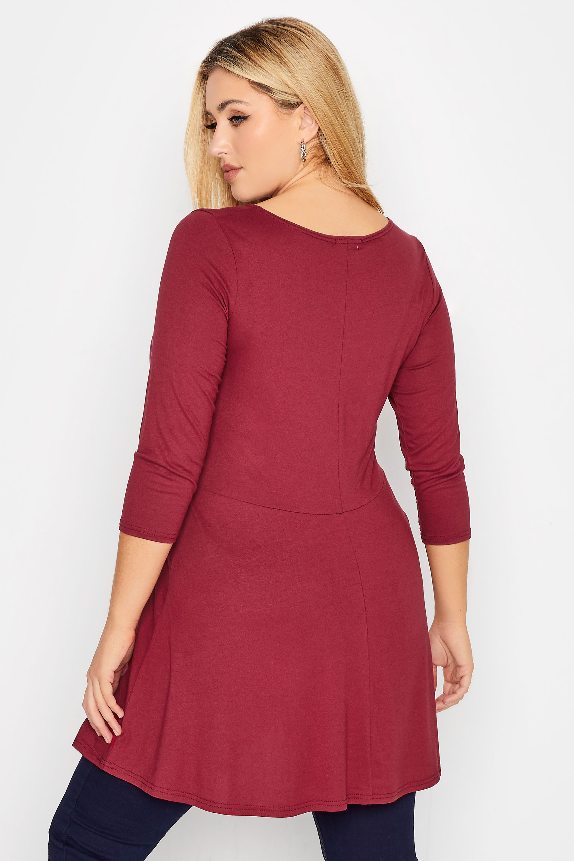 BUMP IT UP MATERNITY Plus Size Red Knot Top | Yours Clothing 3
