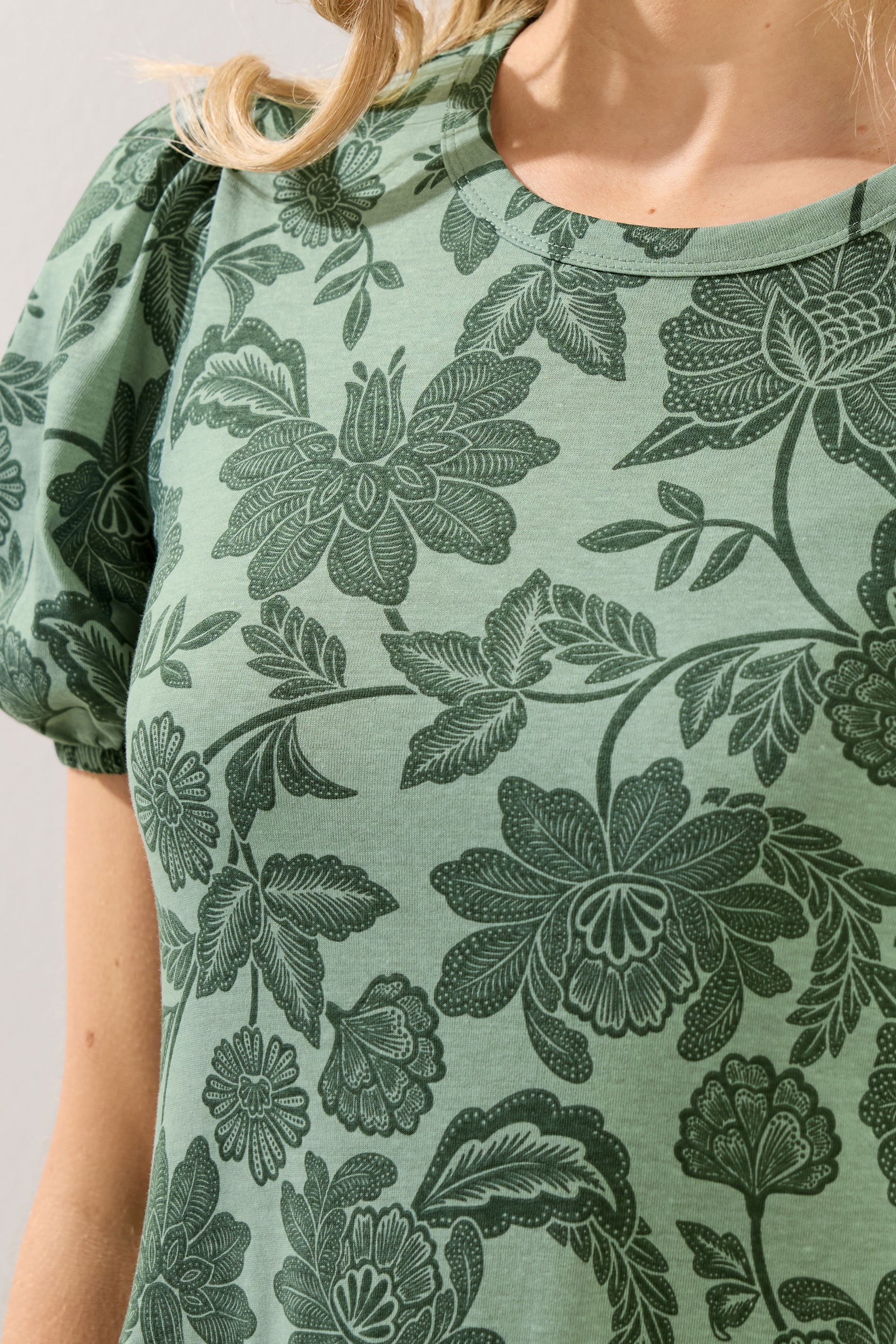LTS Tall Women's Green Floral Tiered Cotton Maxi Dress | Long Tall Sally 5