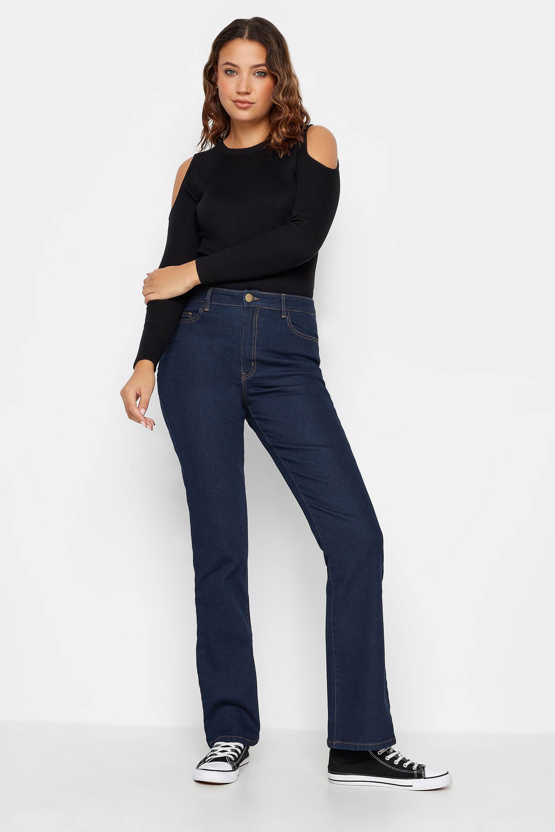 LTS Tall Indigo Blue Denim Bootcut Jeans | Long Tall Sally 3